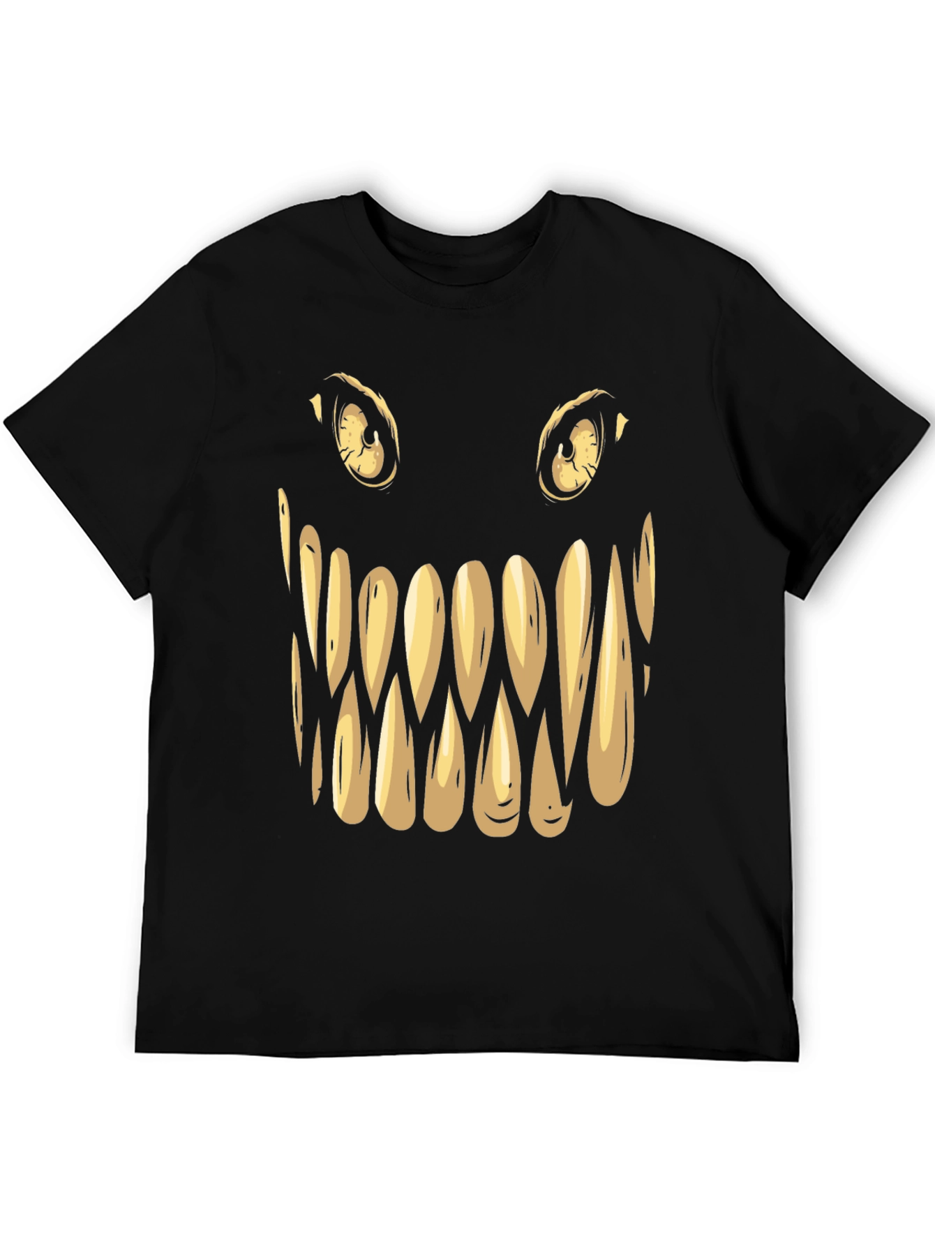 Monster Face Graphic Tee - Spooky Halloween Shirt
