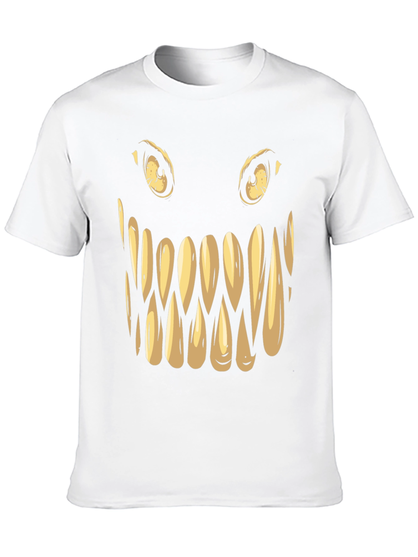 Monster Face Graphic Tee - Spooky Halloween Shirt