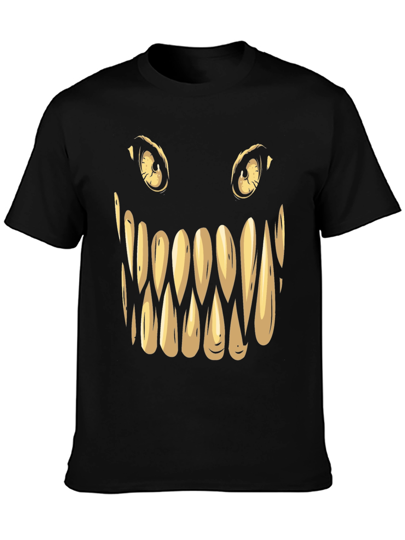 Monster Face Graphic Tee - Spooky Halloween Shirt