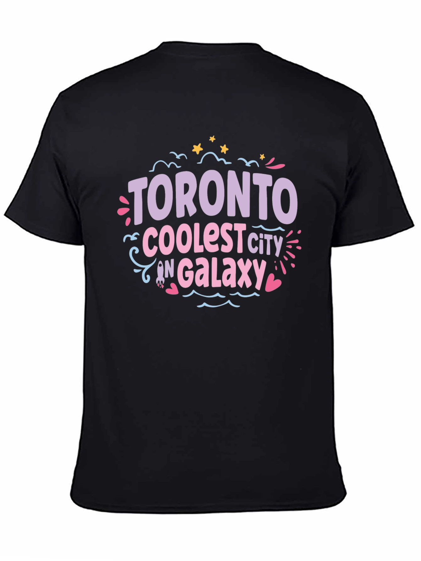 Toronto Coolest City in Galaxy Black T-Shirt