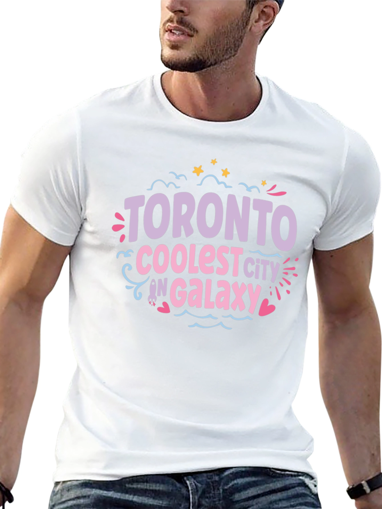 Toronto Coolest City in Galaxy Black T-Shirt