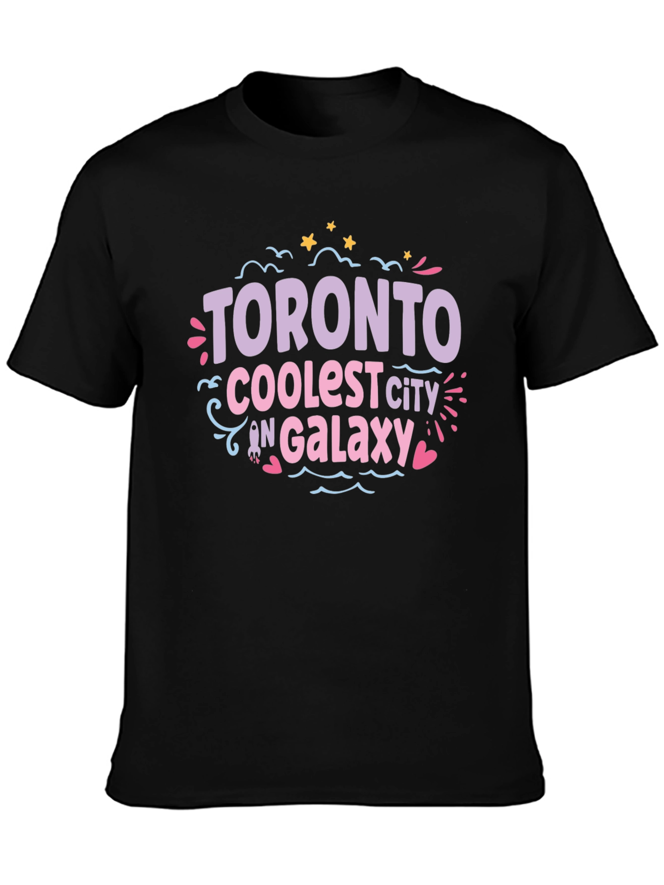 Toronto Coolest City in Galaxy Black T-Shirt