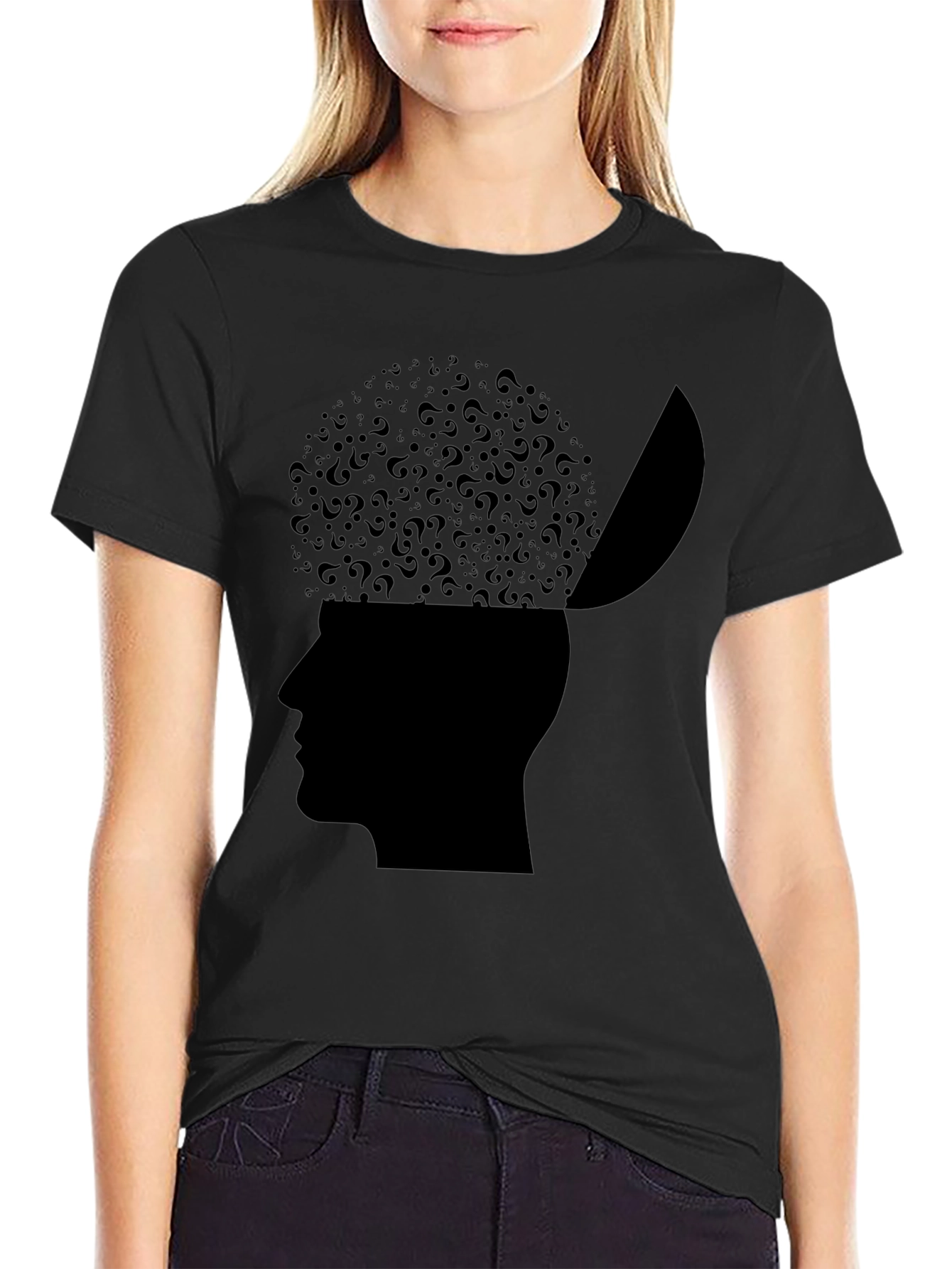 Introspective Question Mark Mind Graphic Tee