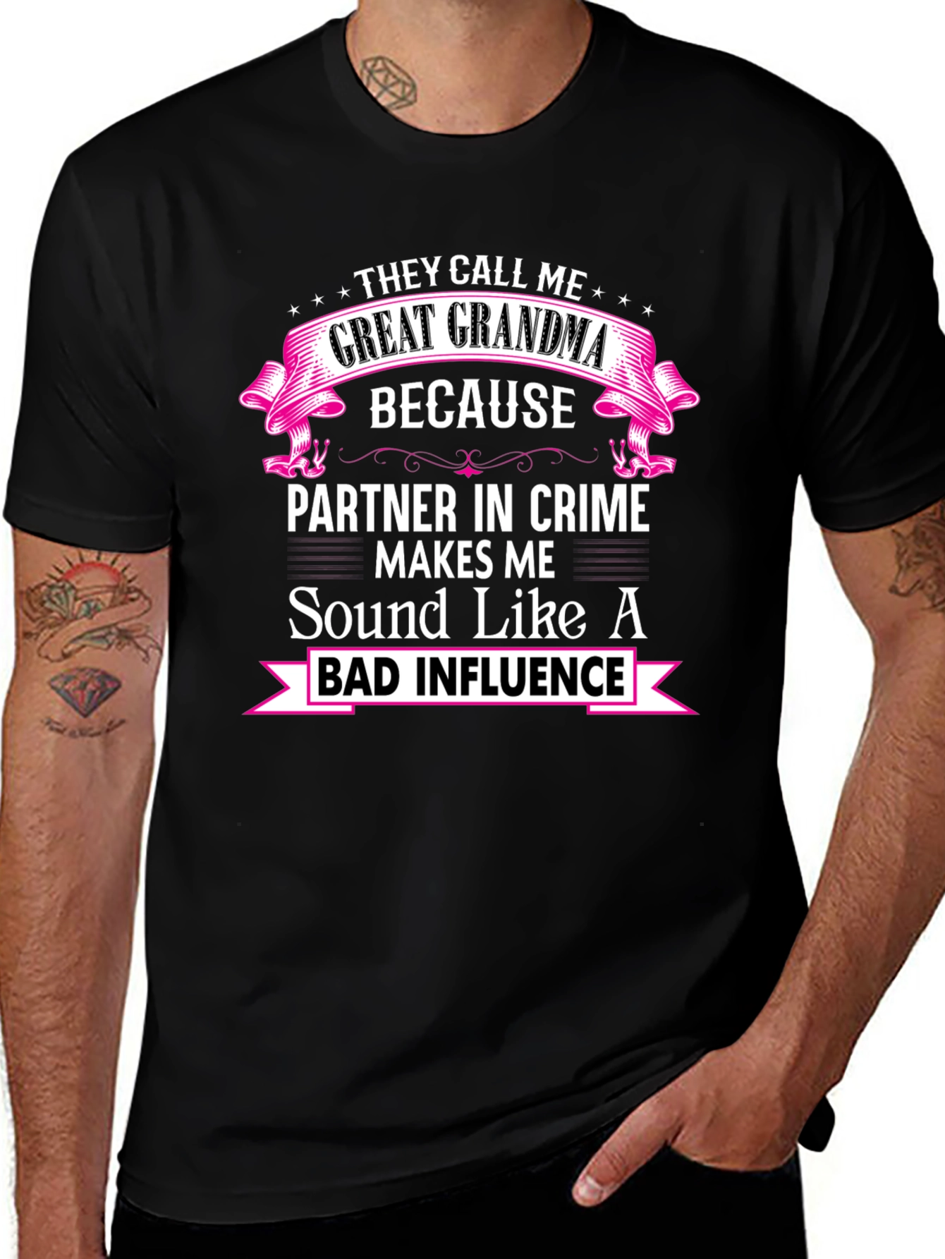 Great Grandma Bad Influence T-Shirt