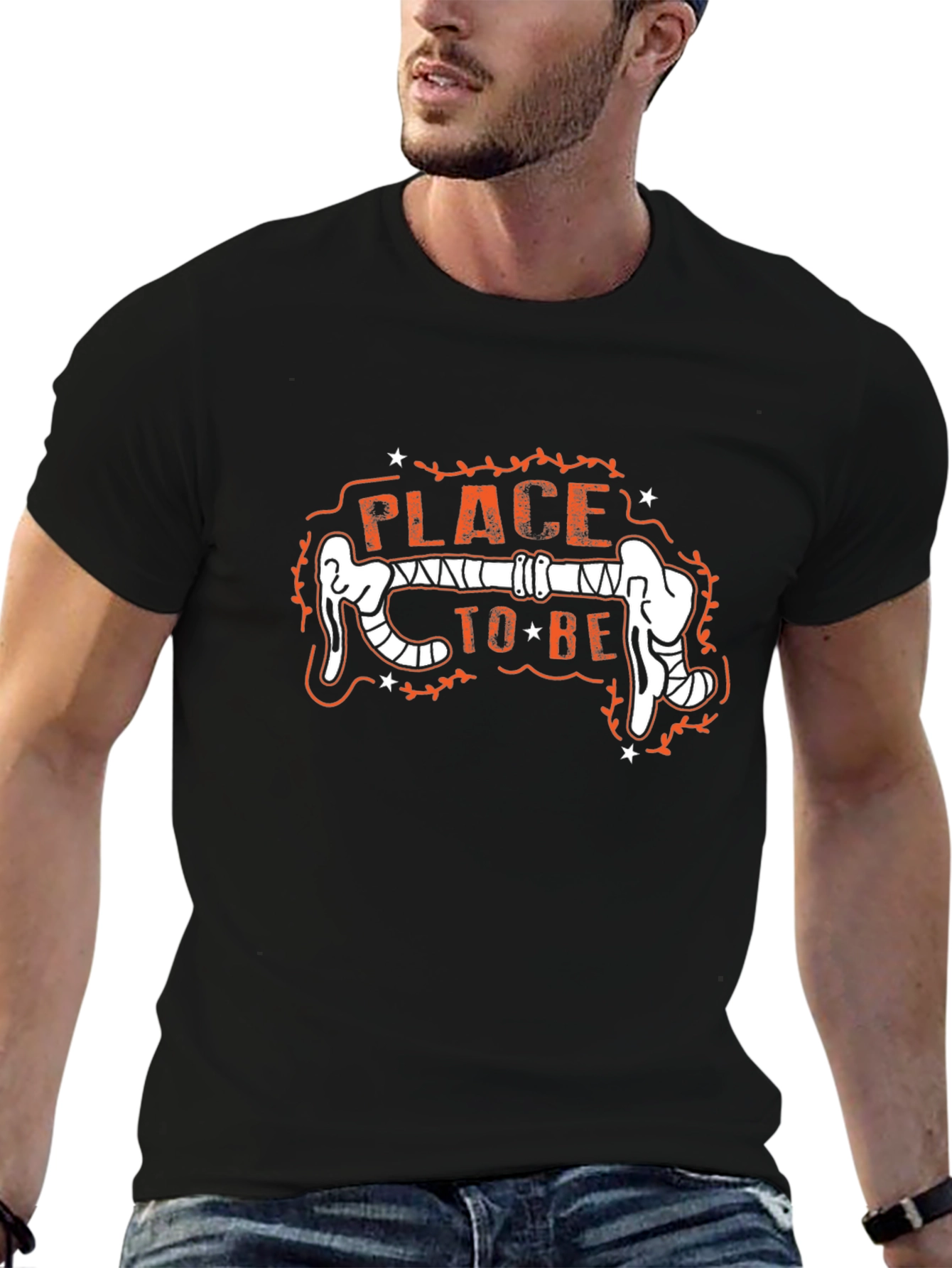 Cycling Handlebar Graphic Tee - Place To Be