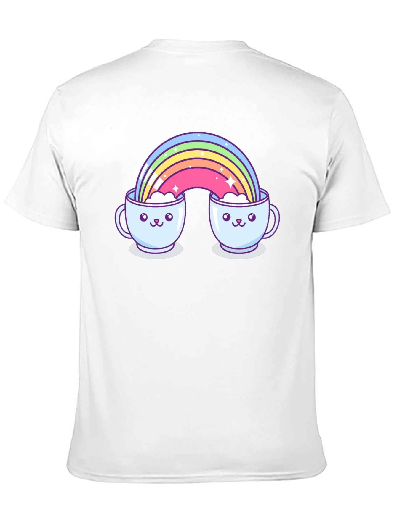 Rainbow Coffee Mug Graphic Tee