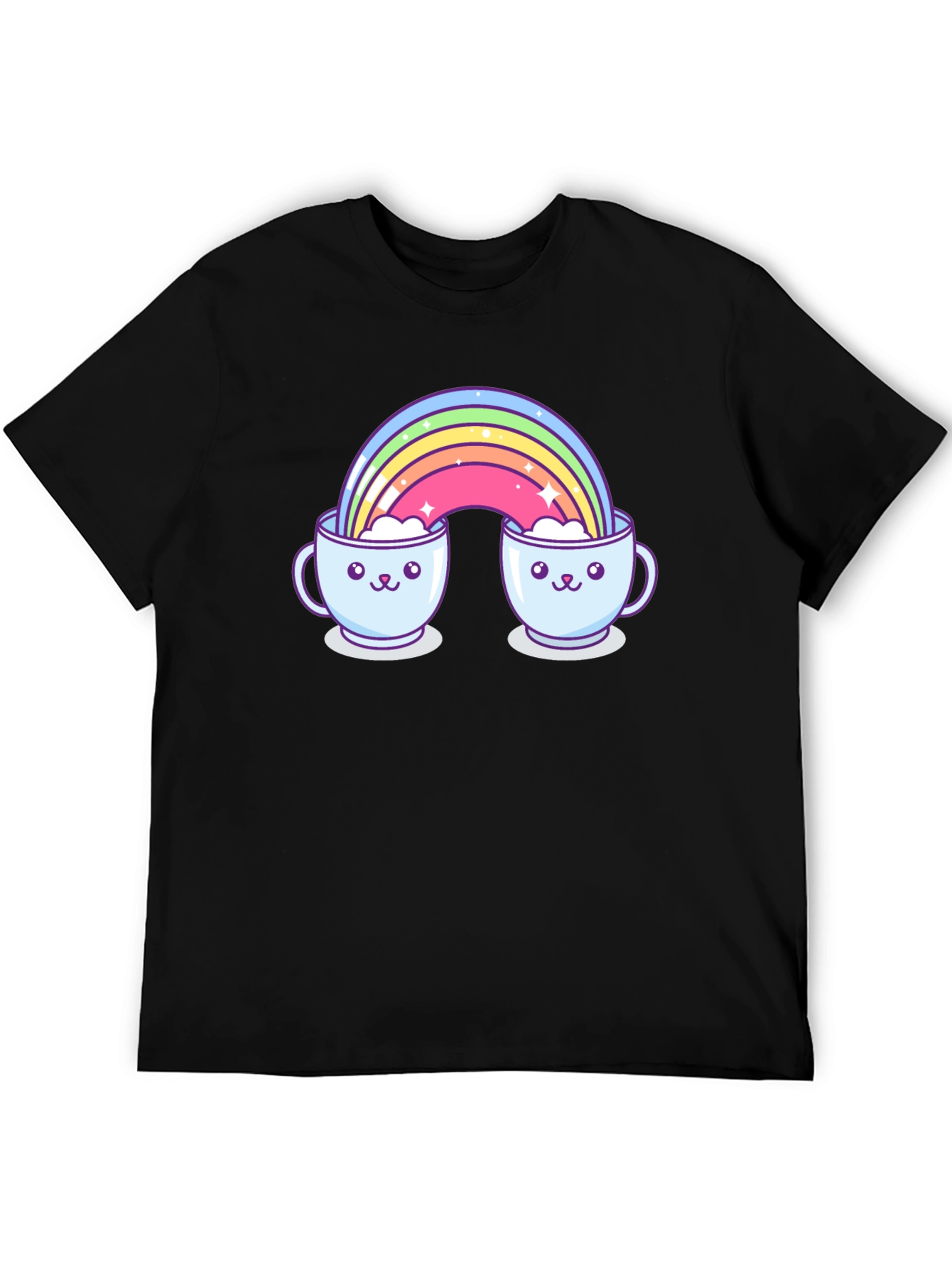 Rainbow Coffee Mug Graphic Tee