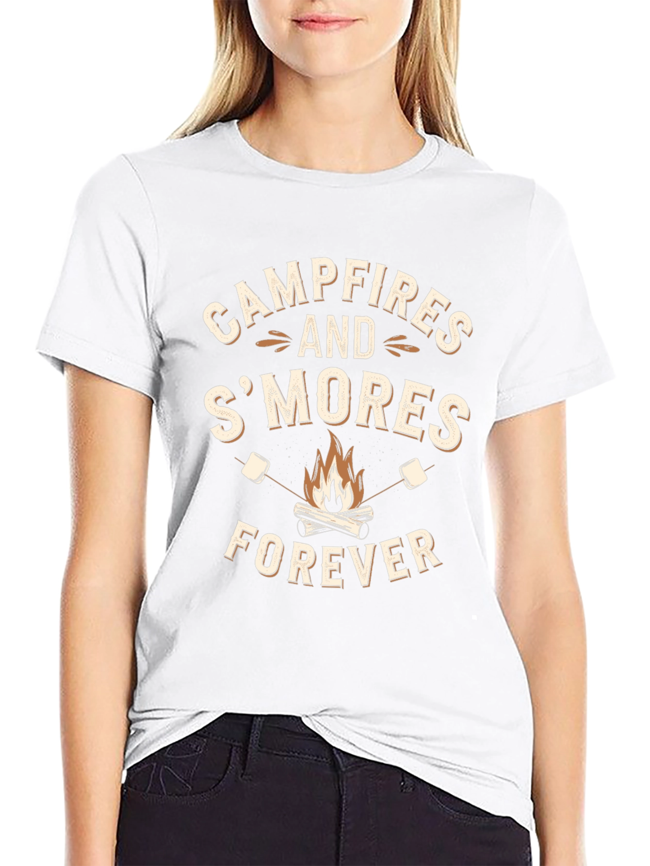 Campfires and Smores Forever Graphic Tee