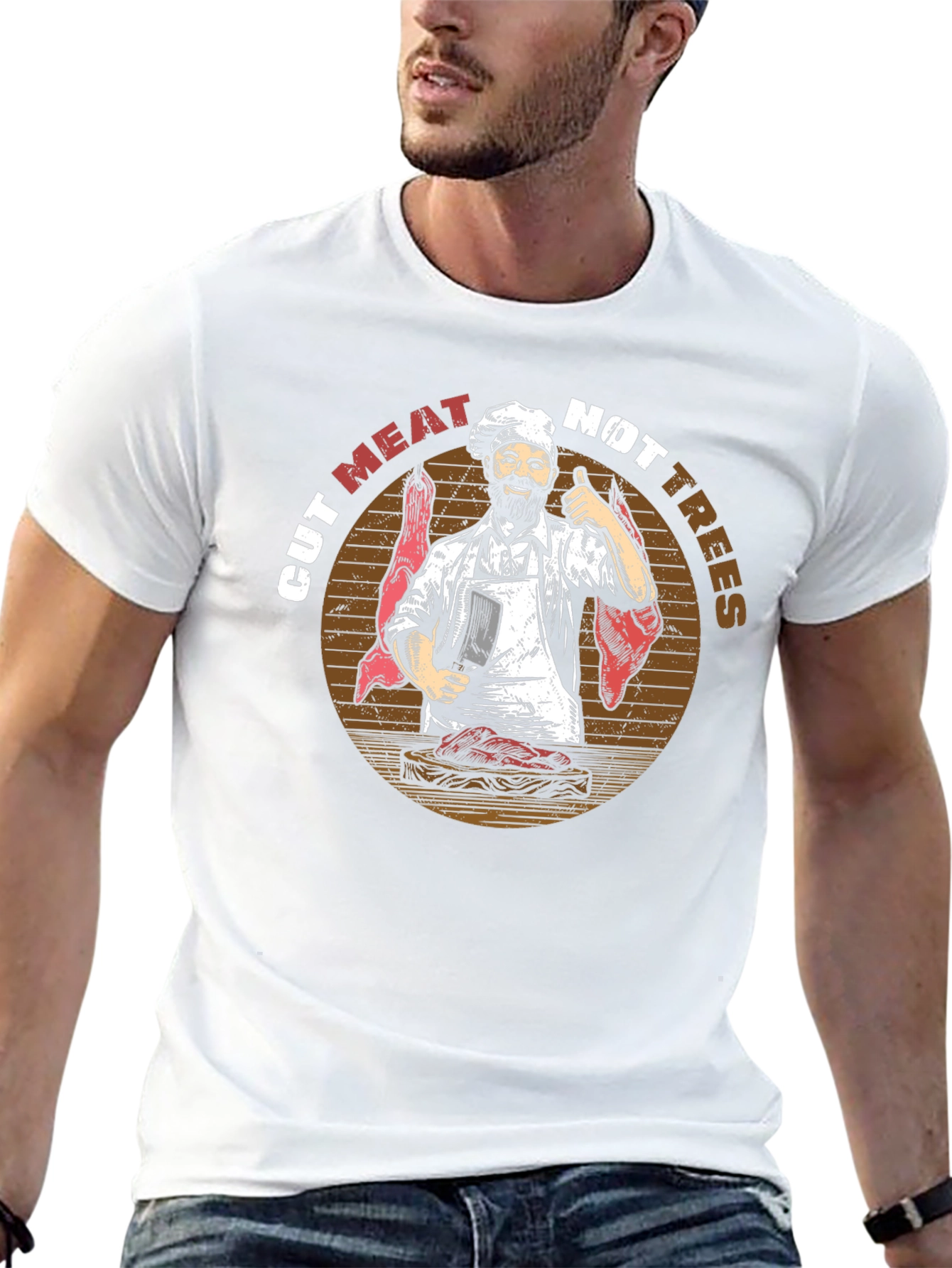 Cut Meat Not Trees Graphic Tee