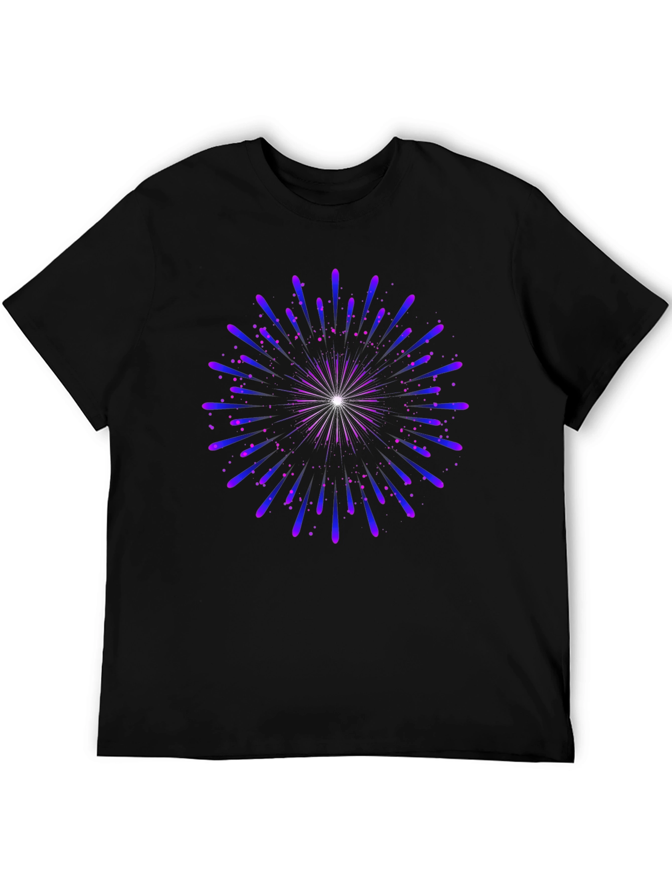 Cosmic Burst Graphic Tee - Black