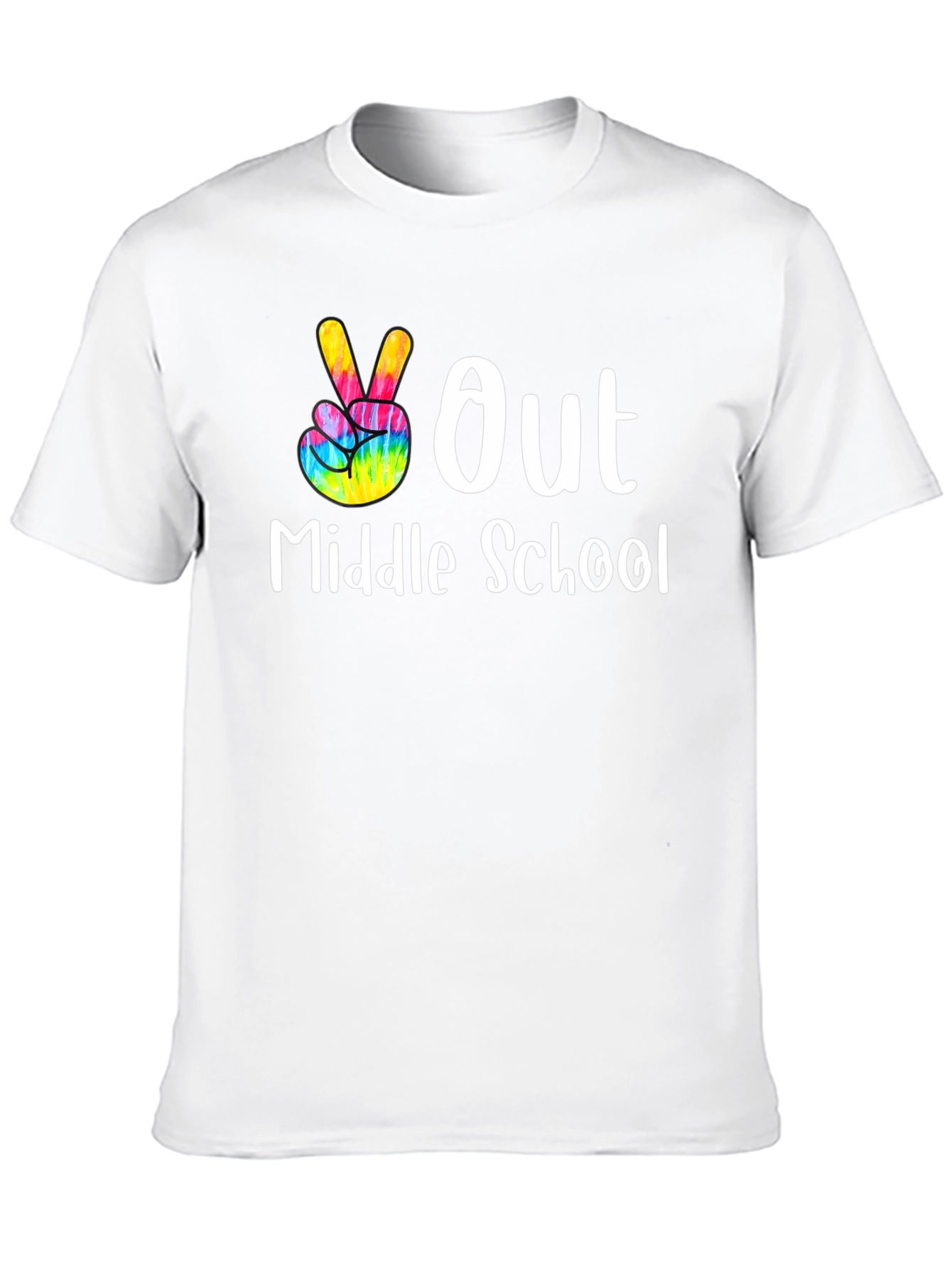Peace Out Middle School Graphic Tee
