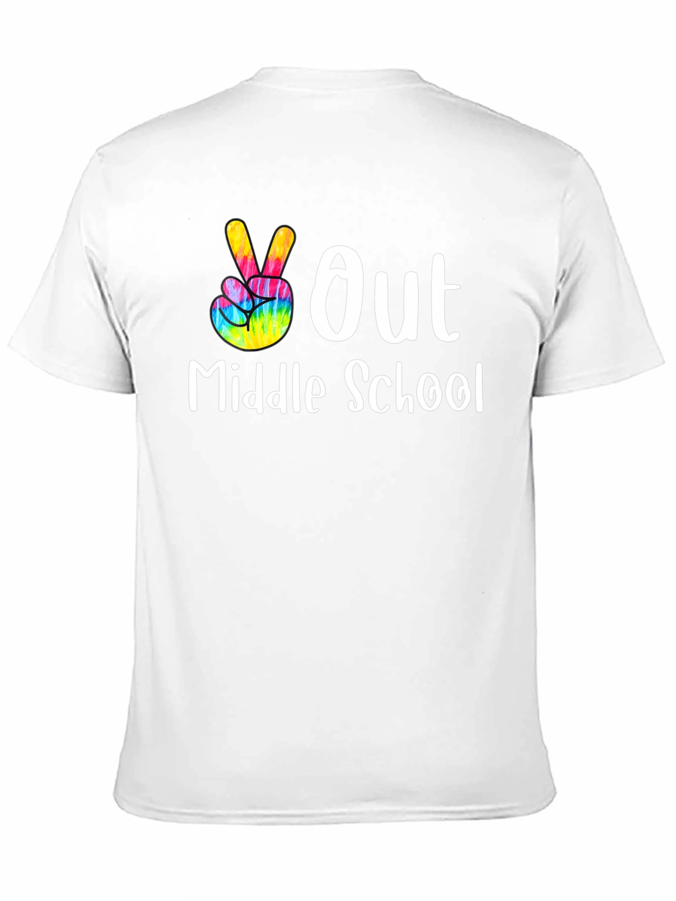 Peace Out Middle School Graphic Tee