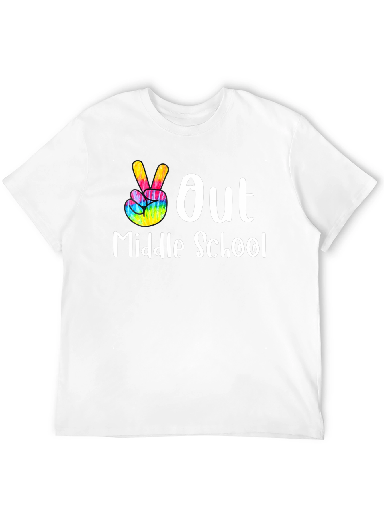 Peace Out Middle School Graphic Tee