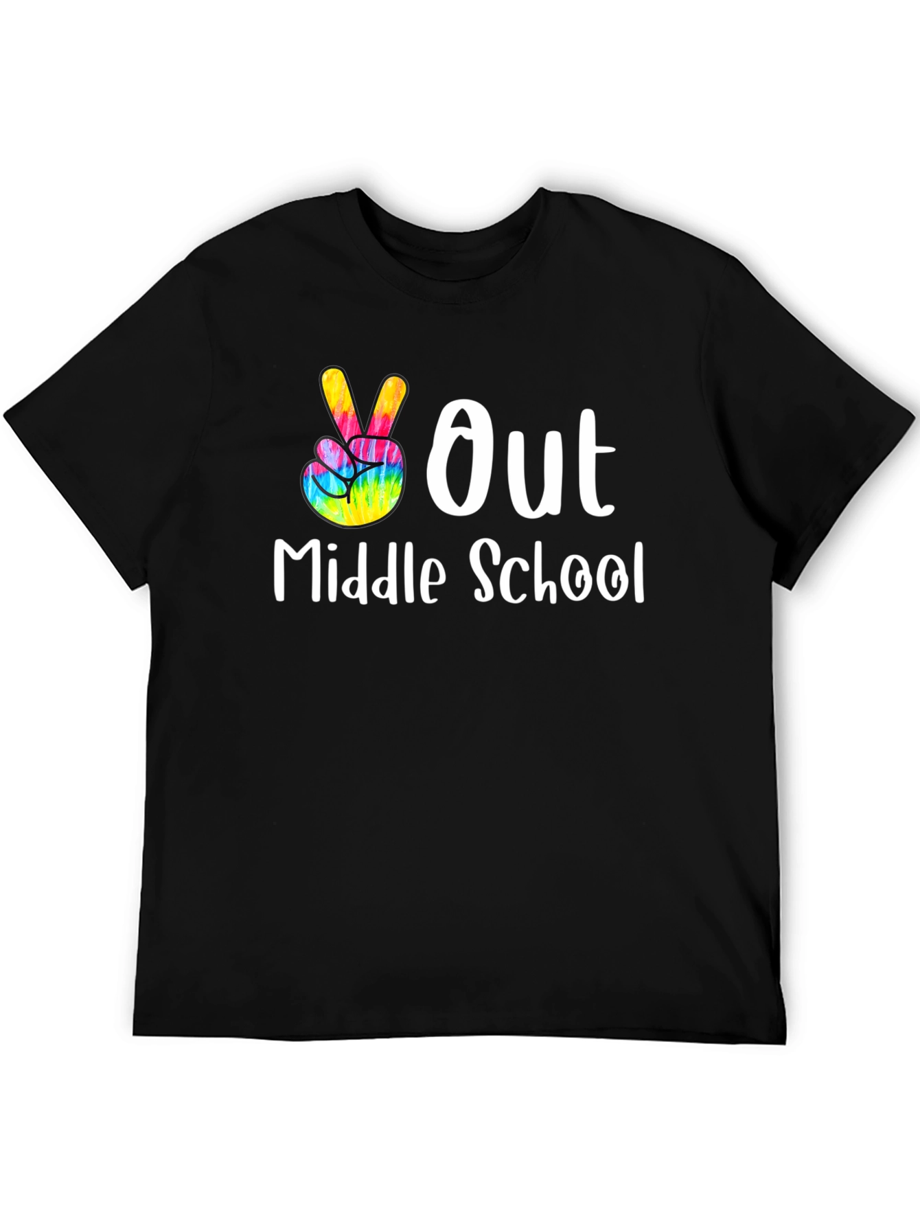 Peace Out Middle School Graphic Tee