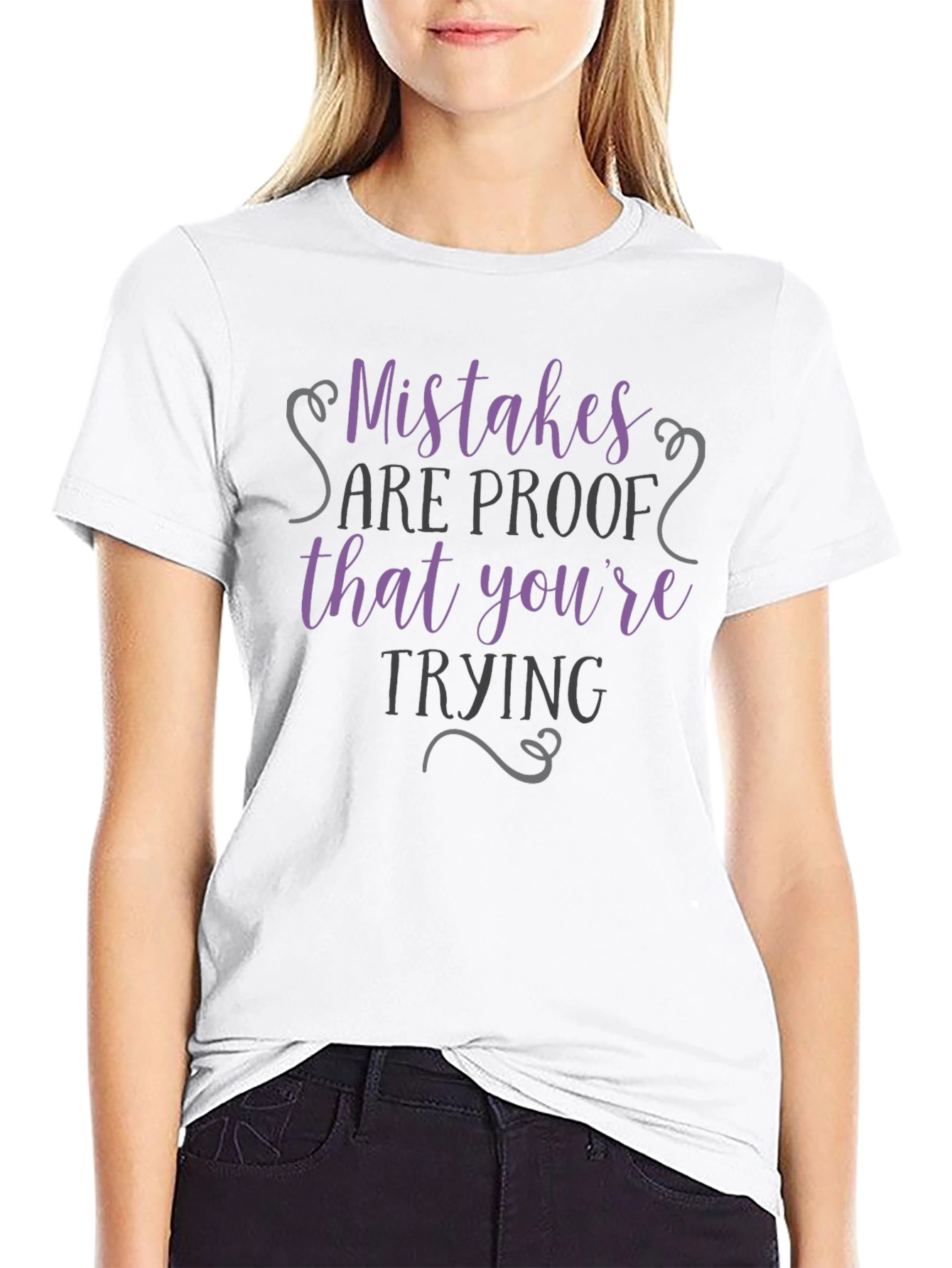 Mistakes Are Proof T-Shirt - Motivational Graphic Tee