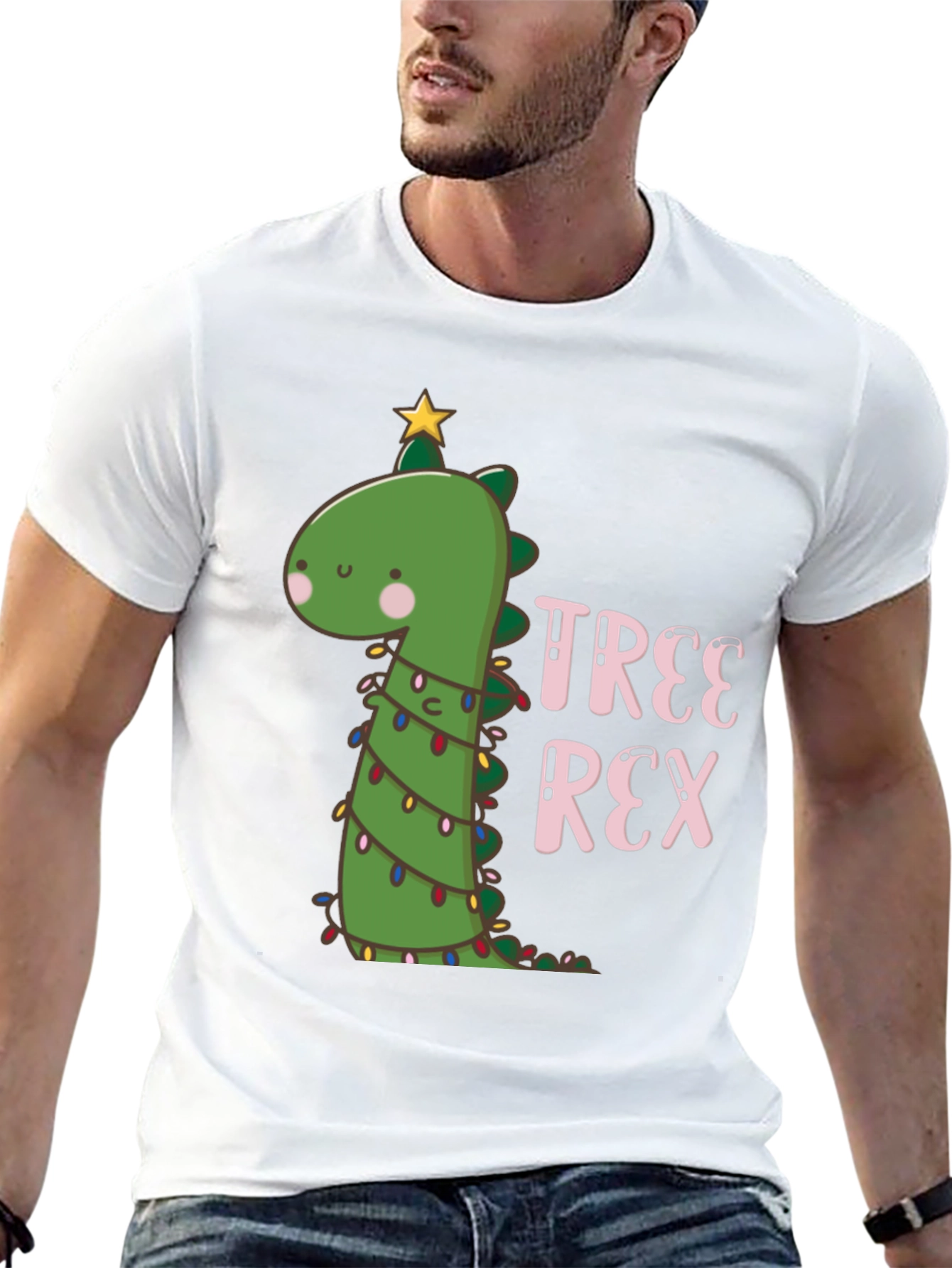 Tree Rex Dinosaur Holiday T-Shirt