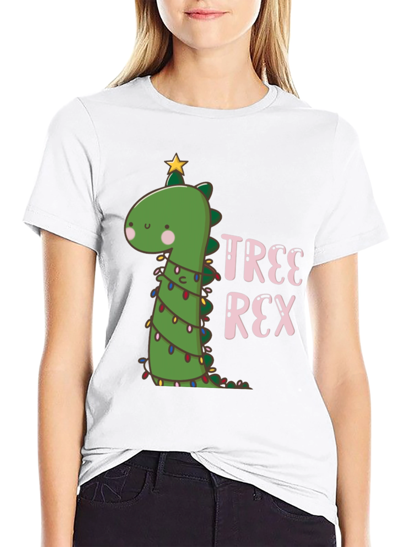 Tree Rex Dinosaur Holiday T-Shirt
