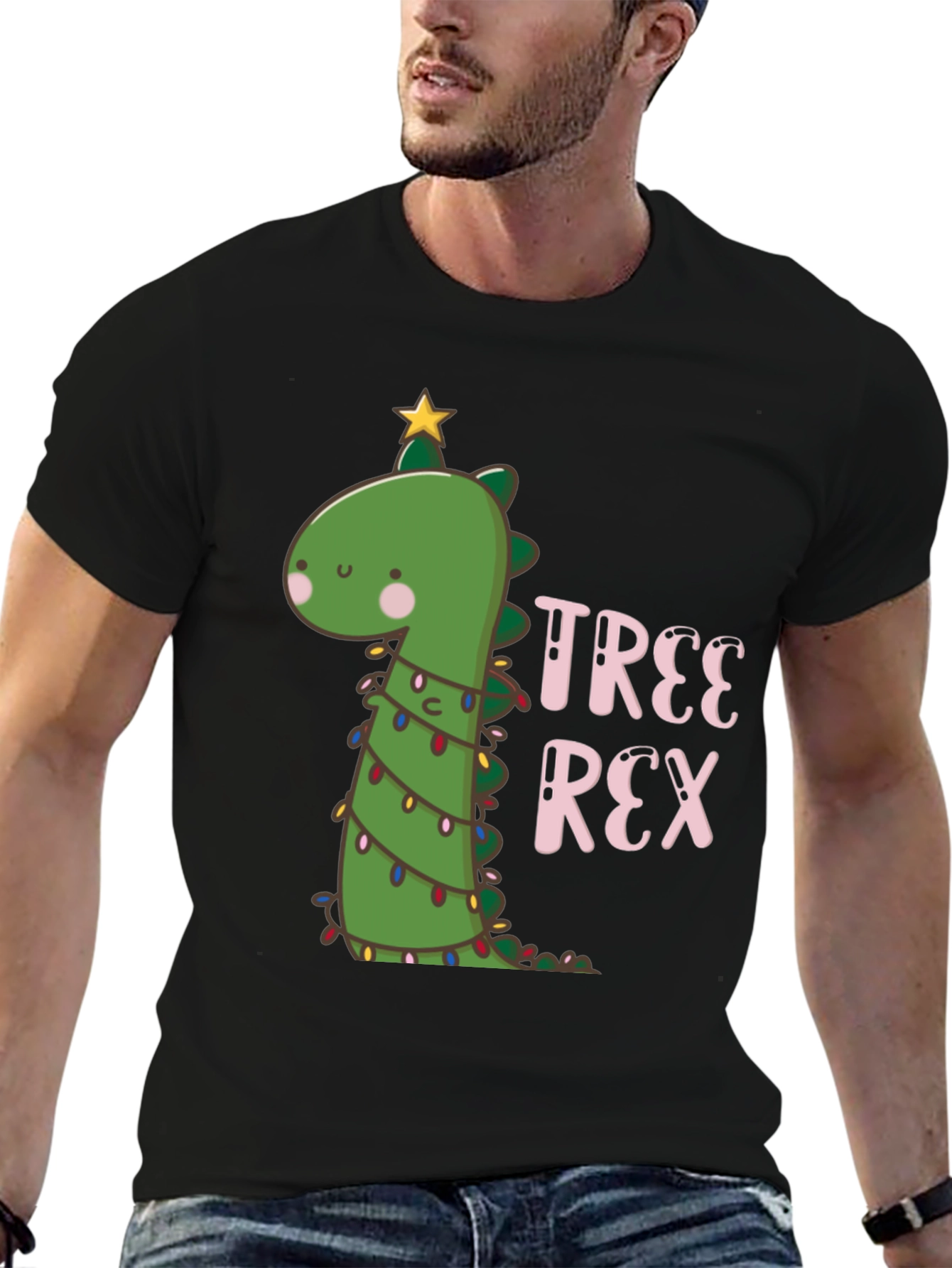 Tree Rex Dinosaur Holiday T-Shirt