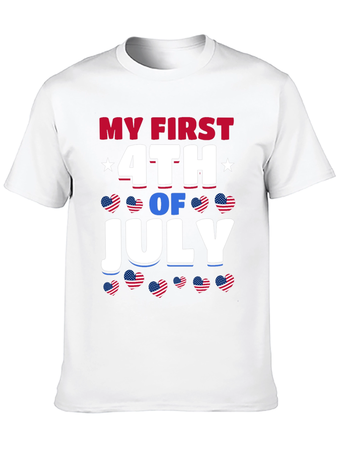 My First 4th of July Patriotic Graphic T-Shirt