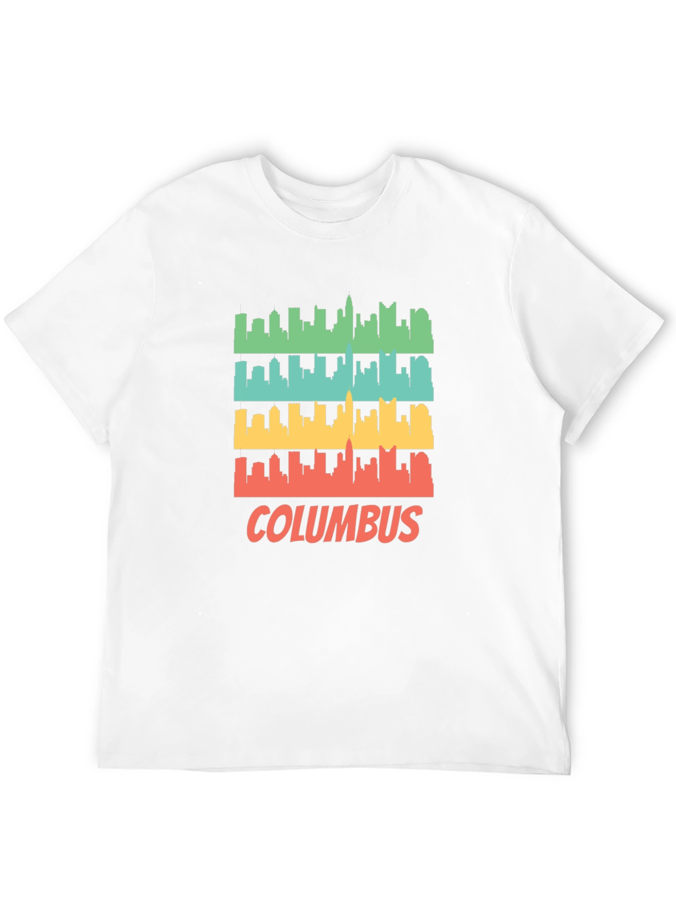 Columbus Skyline Retro T-Shirt