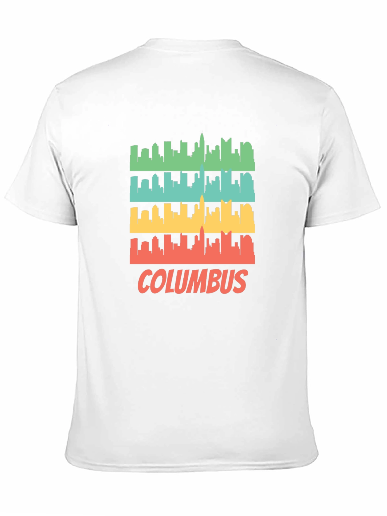 Columbus Skyline Retro T-Shirt