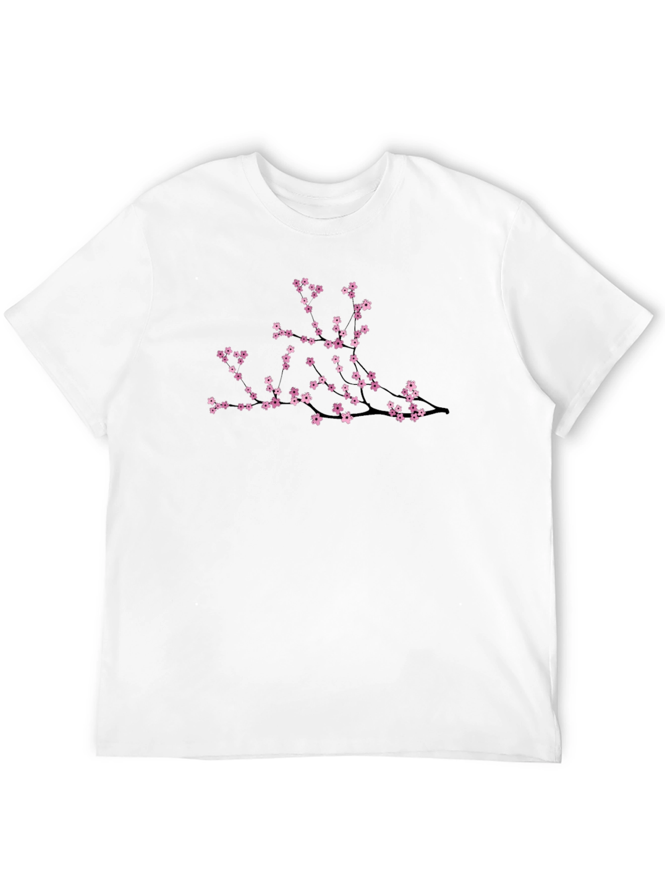 Cherry Blossom Branch Graphic Tee - Classic Black