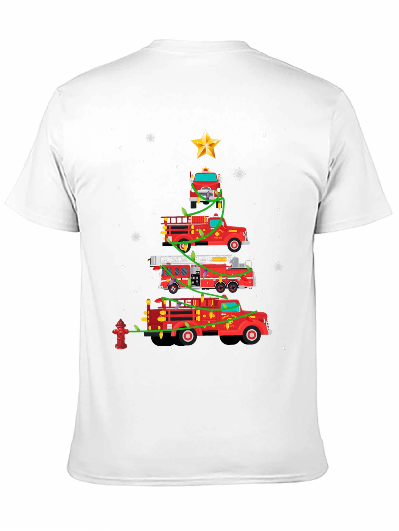 Firetruck Christmas Tree T-Shirt