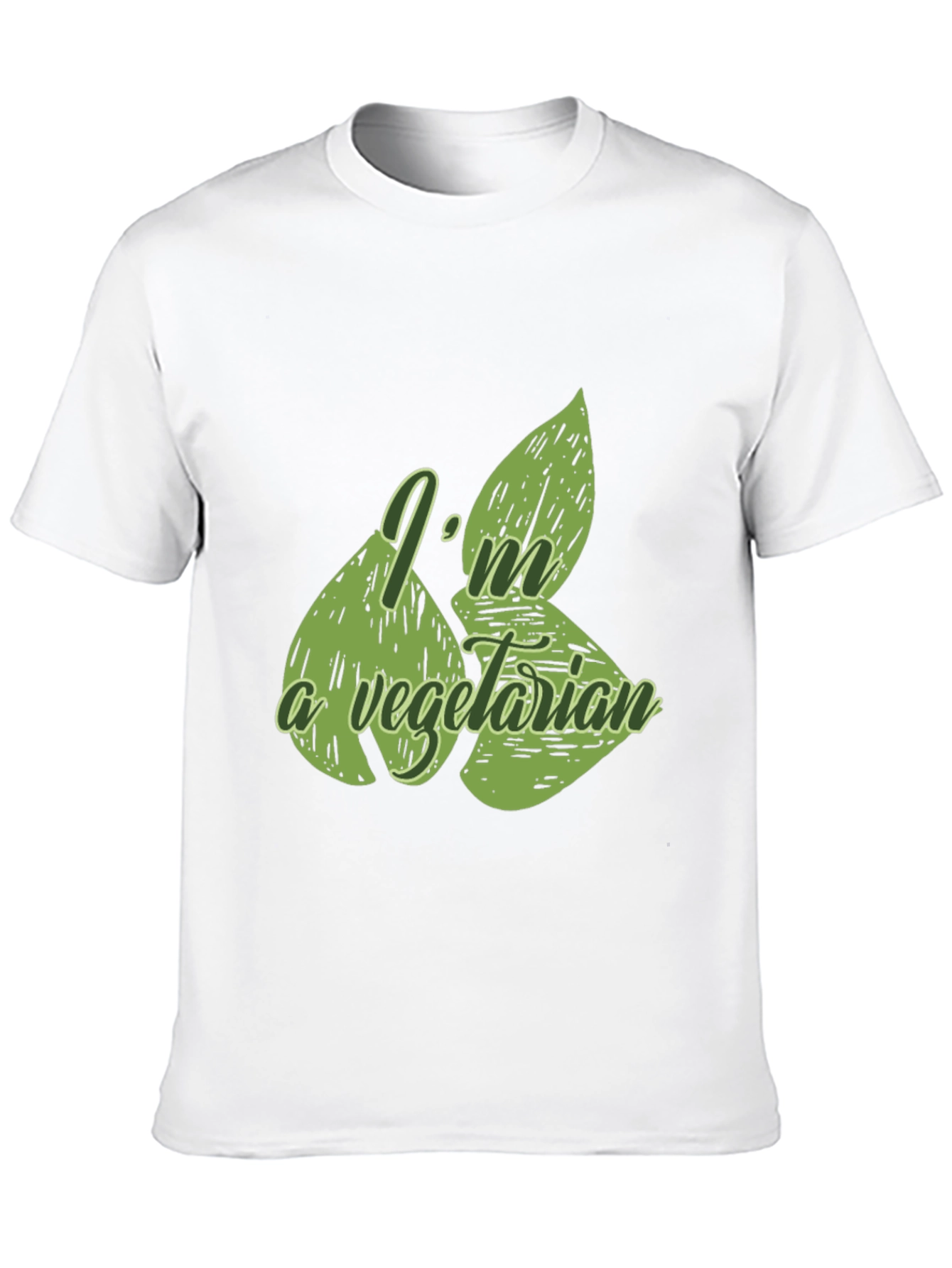 Vegetarian Graphic T-Shirt - Black