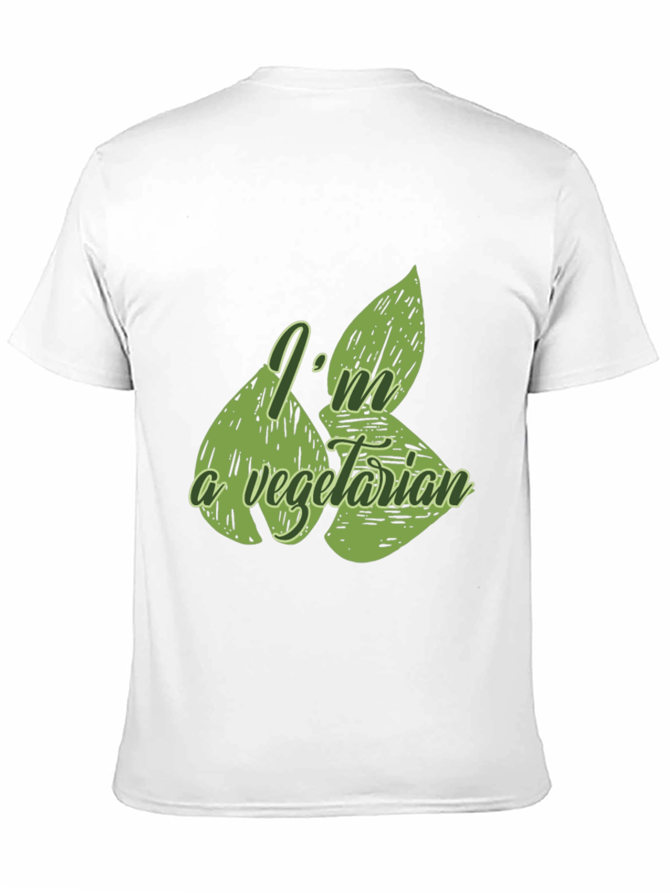 Vegetarian Graphic T-Shirt - Black