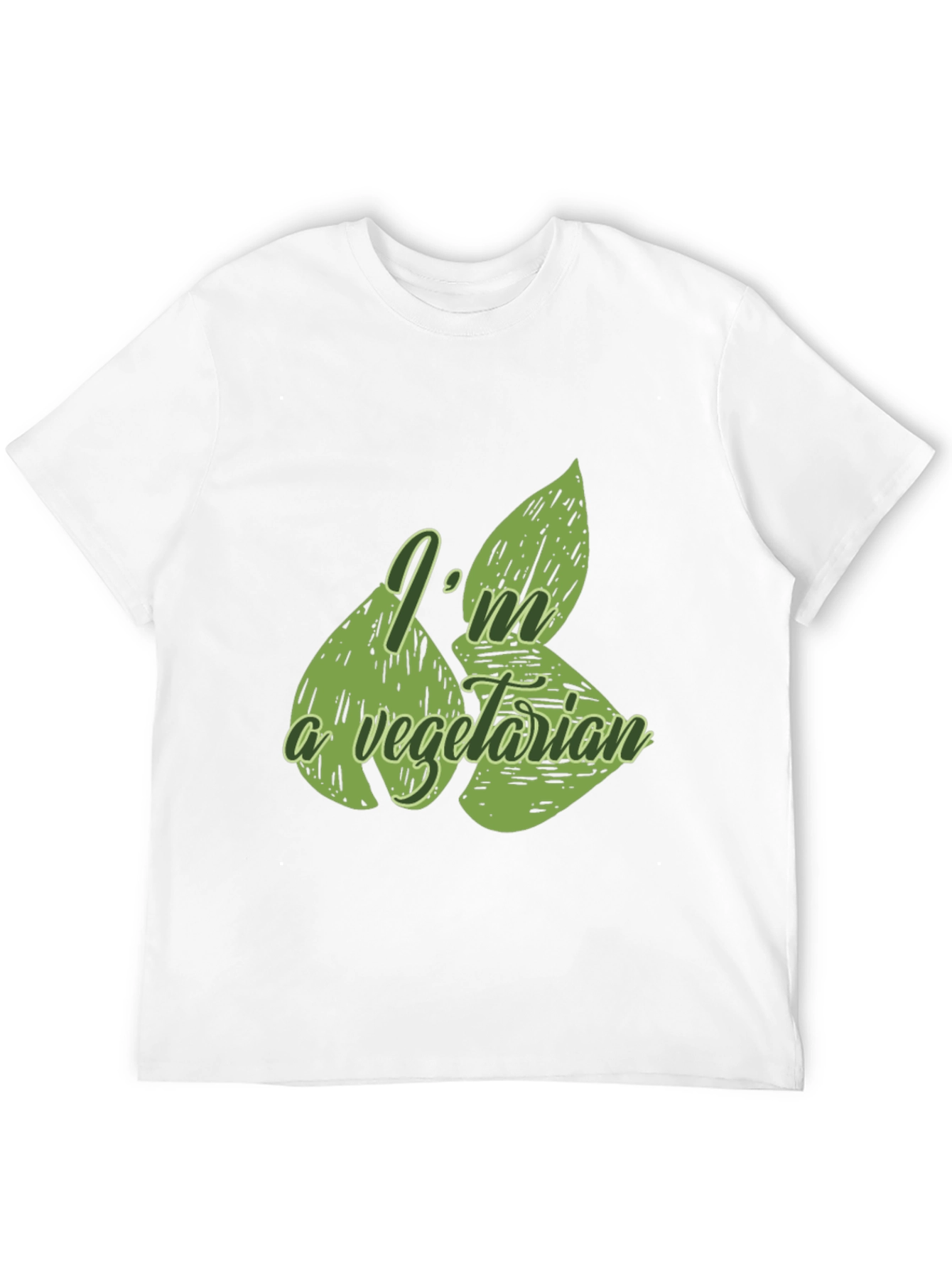Vegetarian Graphic T-Shirt - Black