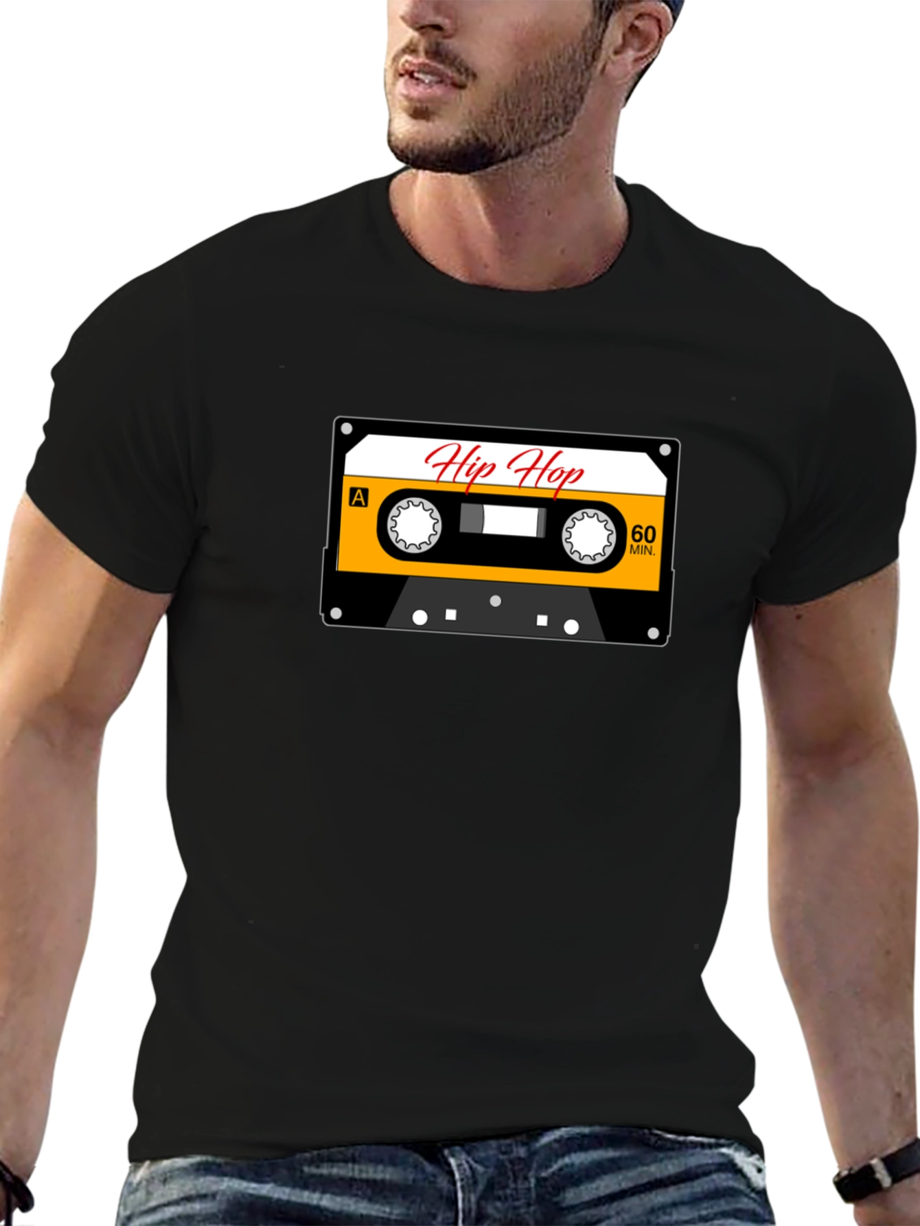 Hip Hop Mixtape Graphic Tee - Retro Cassette T-Shirt