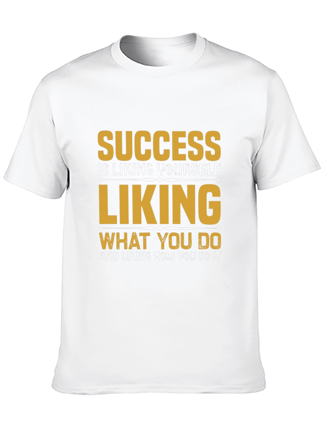 Success Motivational Black T-Shirt