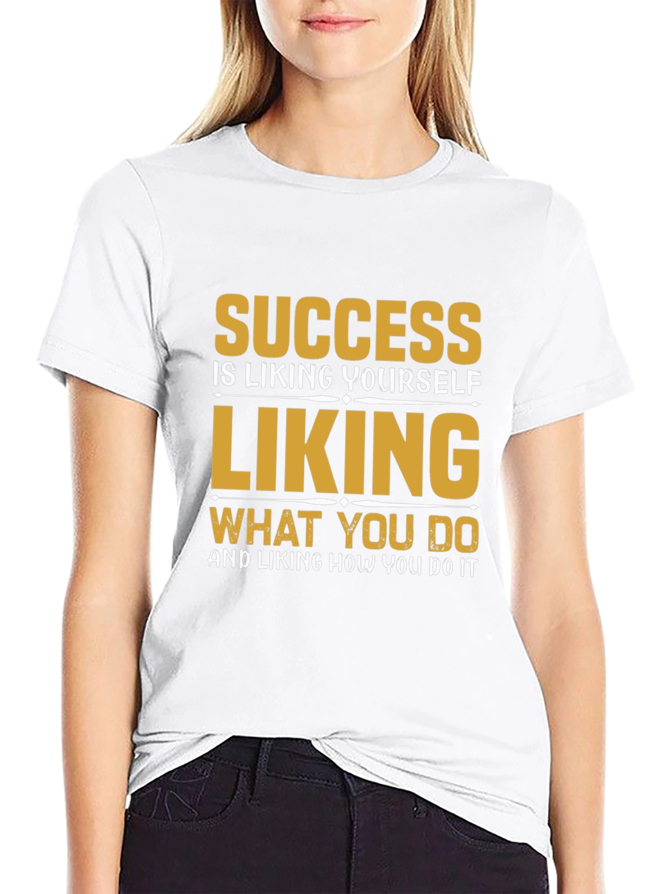 Success Motivational Black T-Shirt