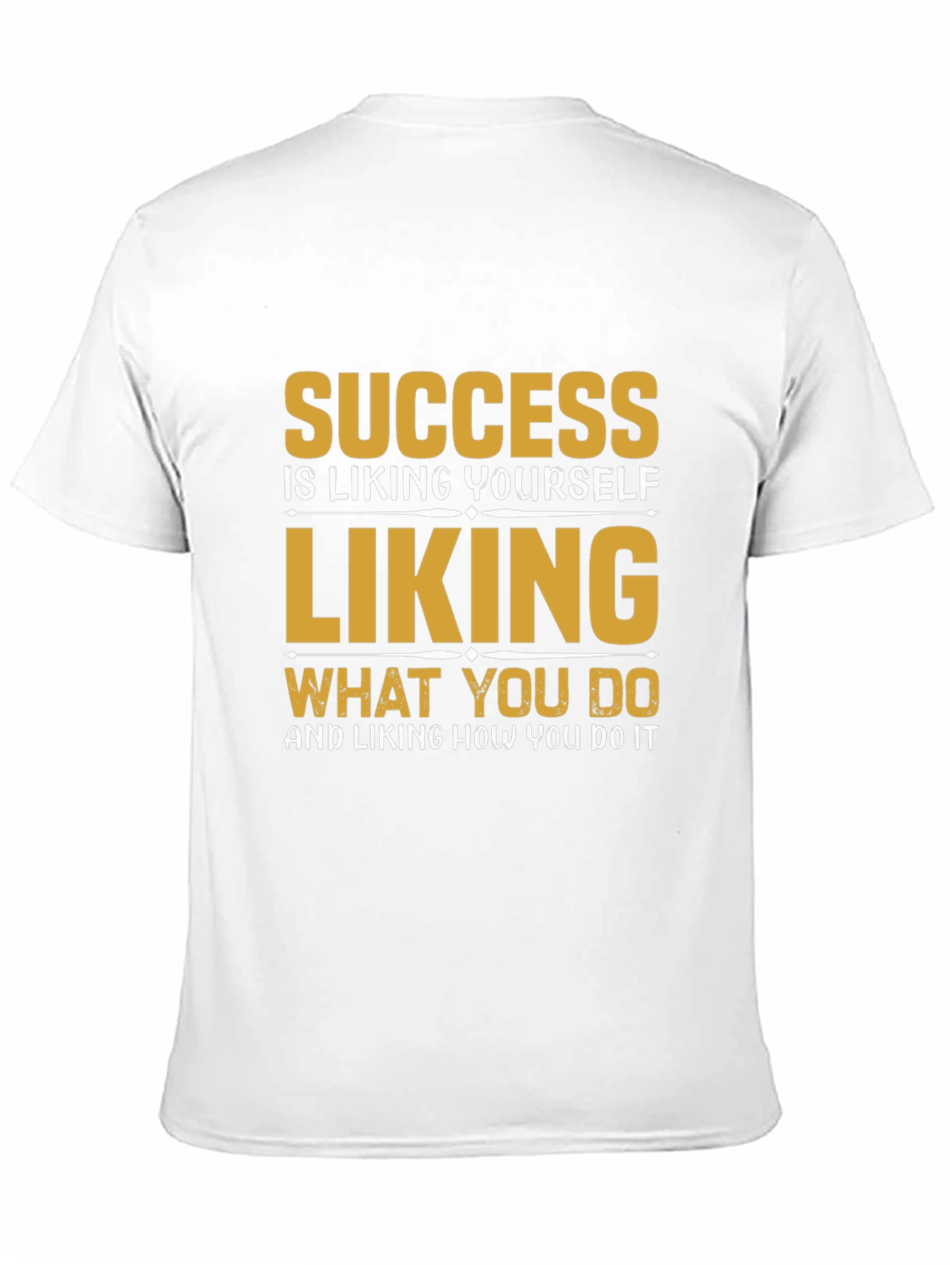 Success Motivational Black T-Shirt