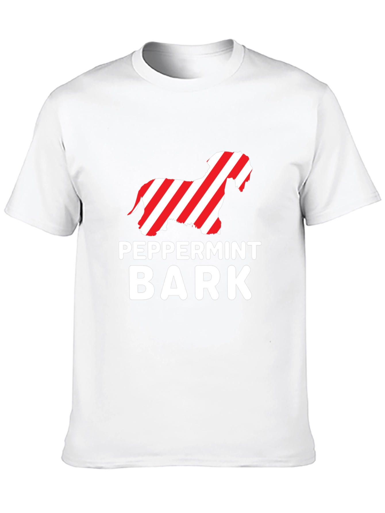 Peppermint Bark Dog T-Shirt - Holiday Gift