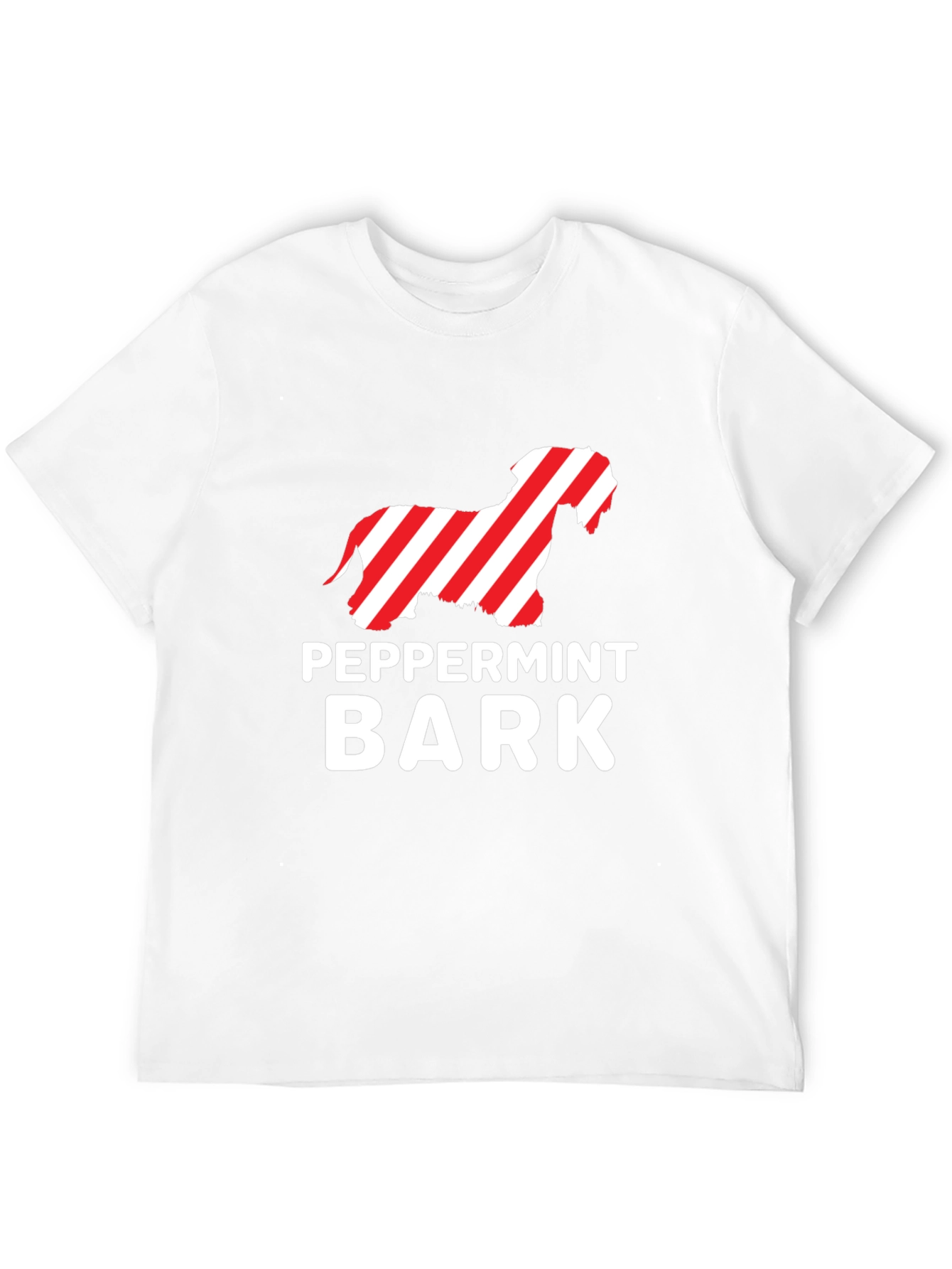 Peppermint Bark Dog T-Shirt - Holiday Gift