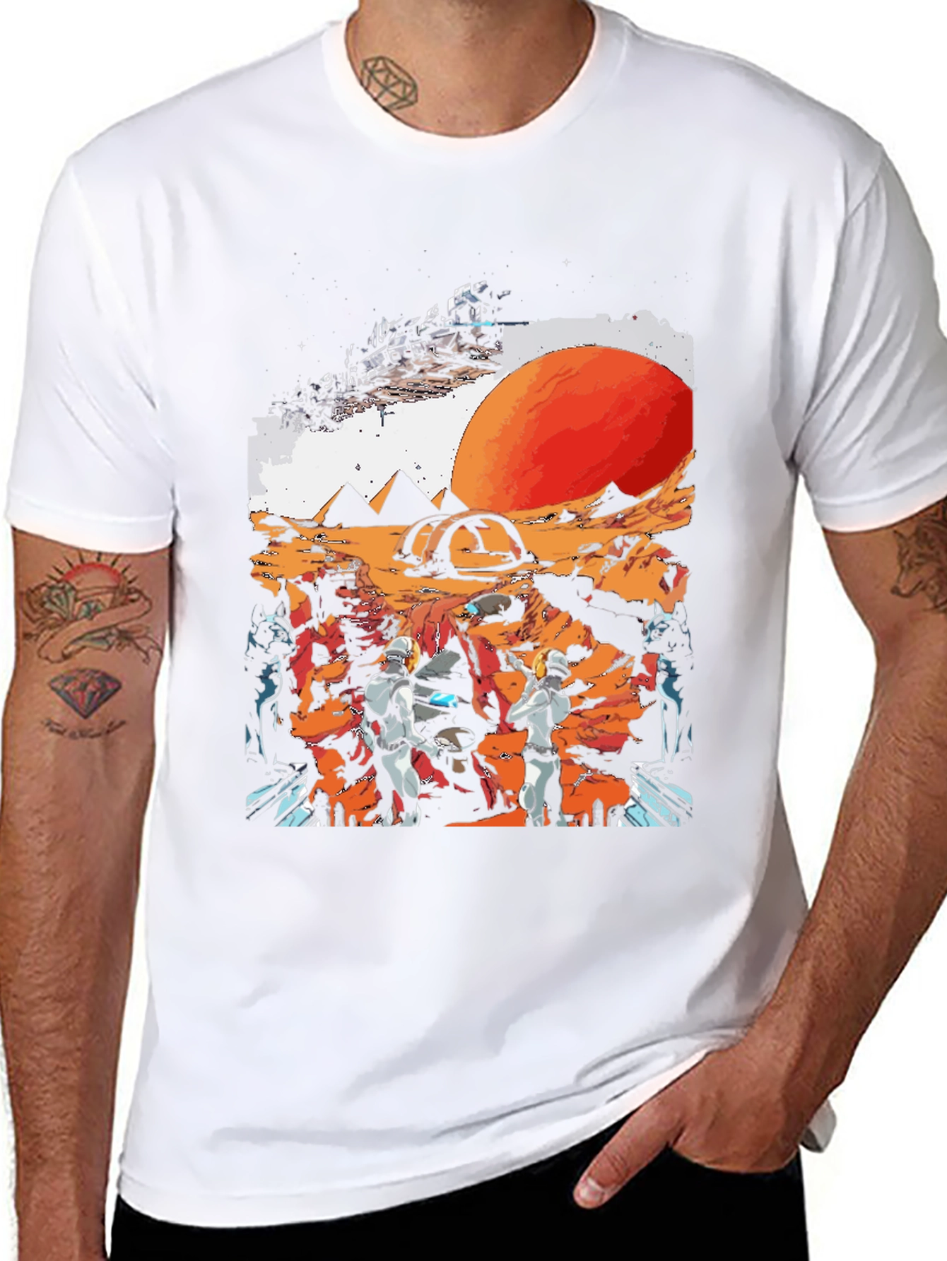 Sci-Fi Martian Adventure Graphic Tee