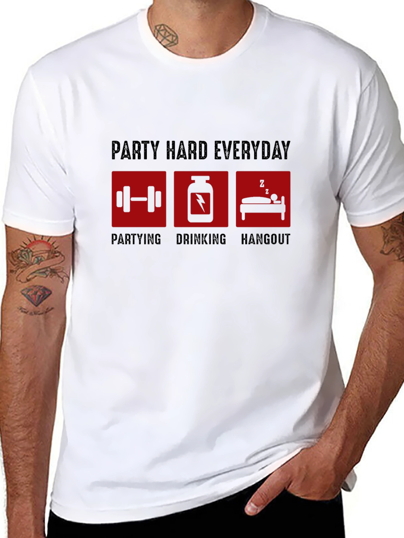 Party Hard Everyday Graphic Tee