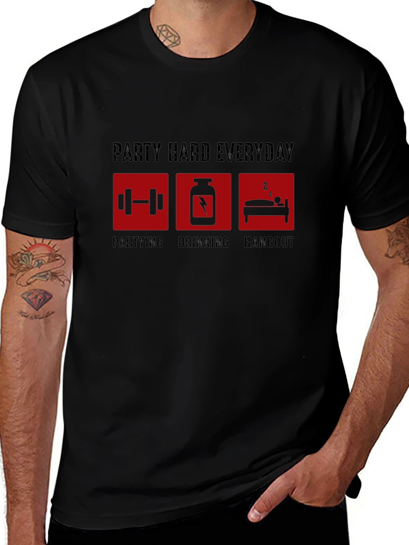 Party Hard Everyday Graphic Tee