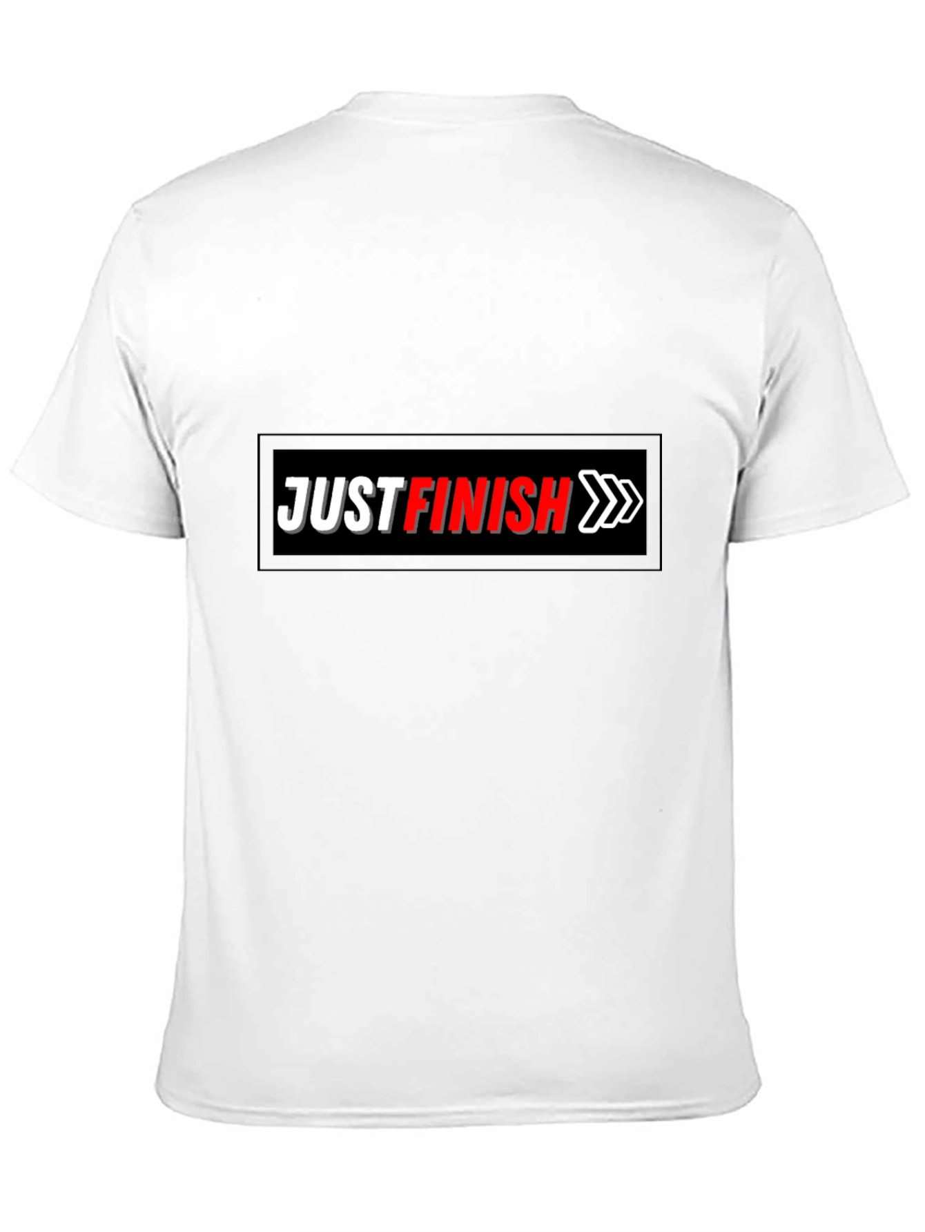 Just Finish Black Graphic Tee