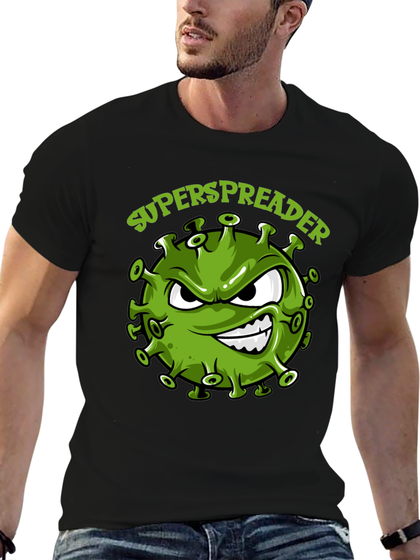Superspreader Graphic Tee - Funny Virus Design T-Shirt