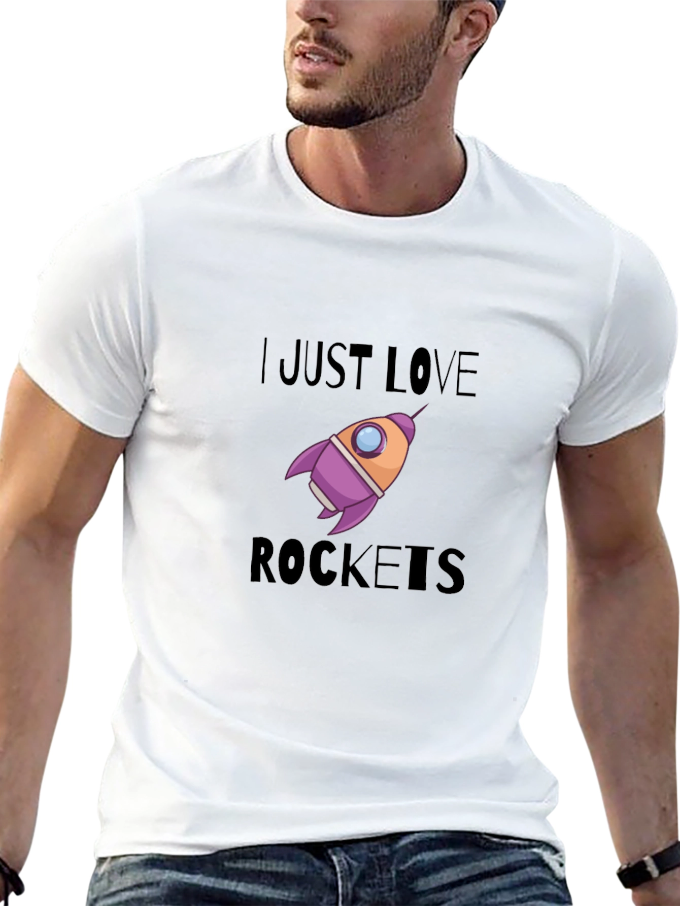 I Just Love Rockets Graphic T-Shirt