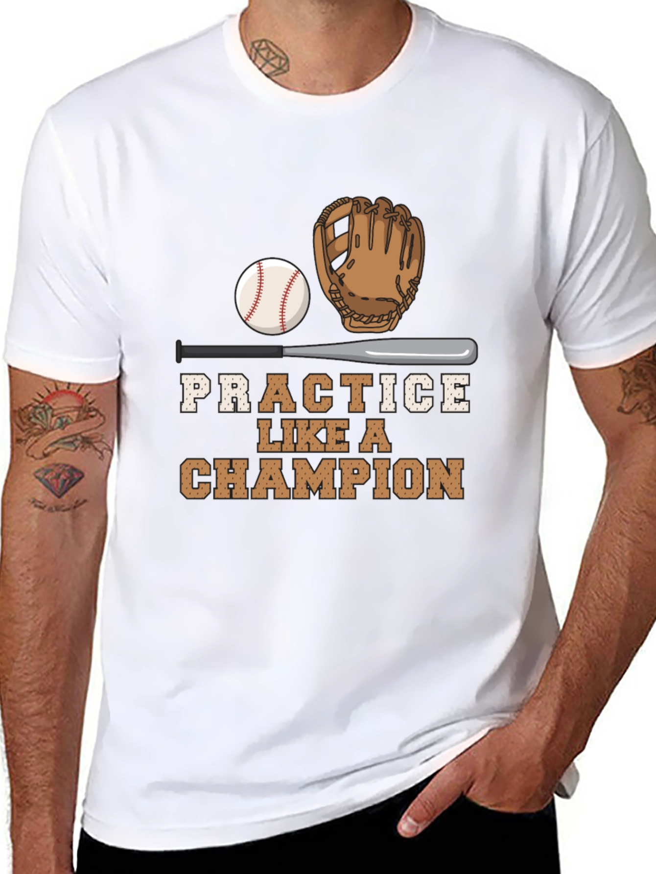 Practice Like A Champion Baseball T-Shirt