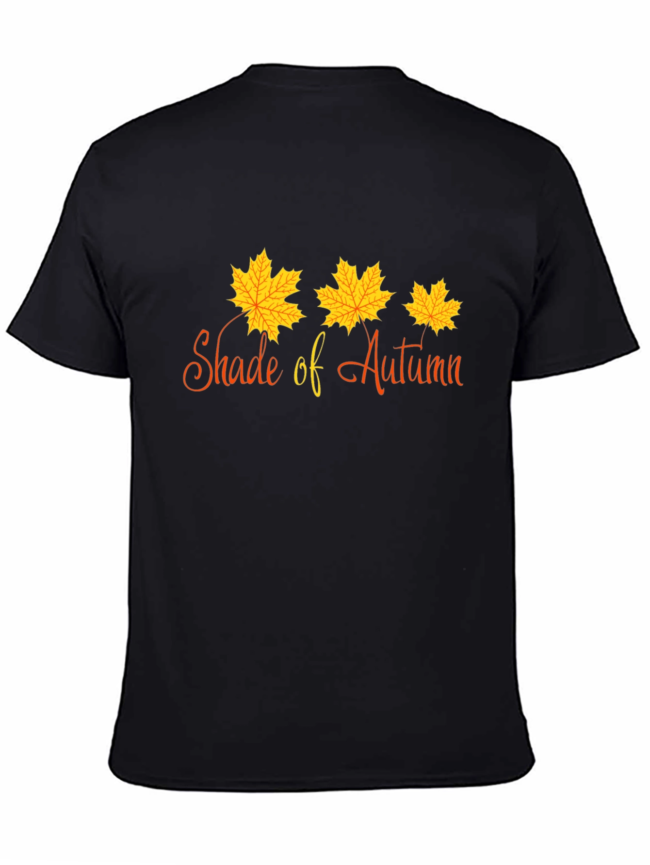 Shade of Autumn Graphic T-Shirt - Black