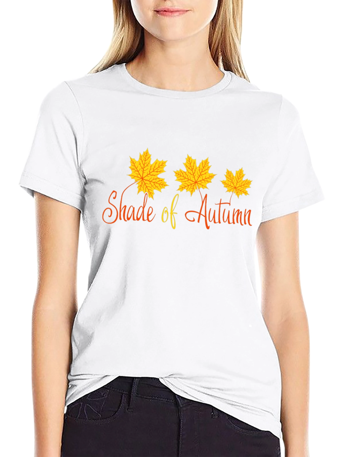 Shade of Autumn Graphic T-Shirt - Black
