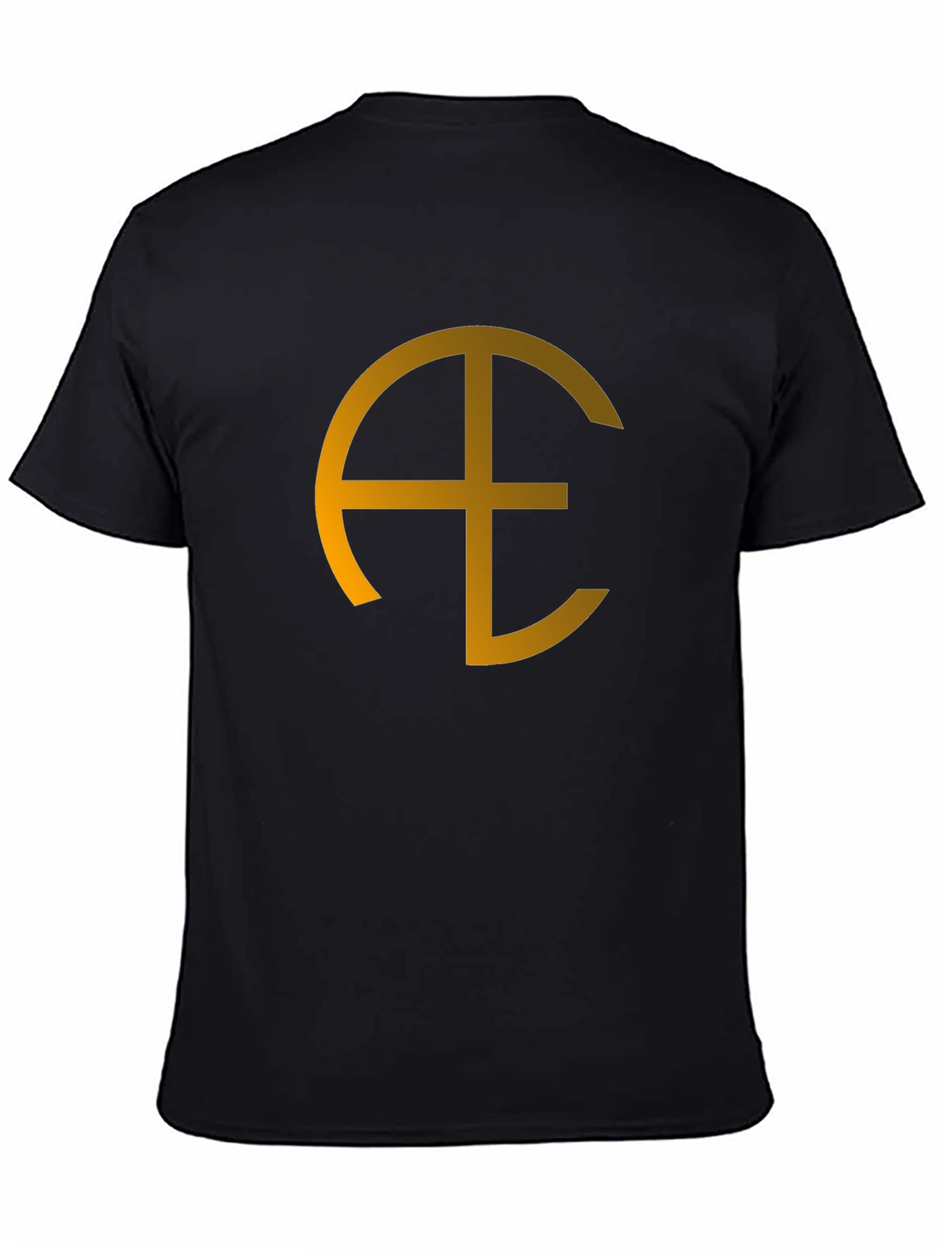 Geometric Symbol Graphic Black Tee