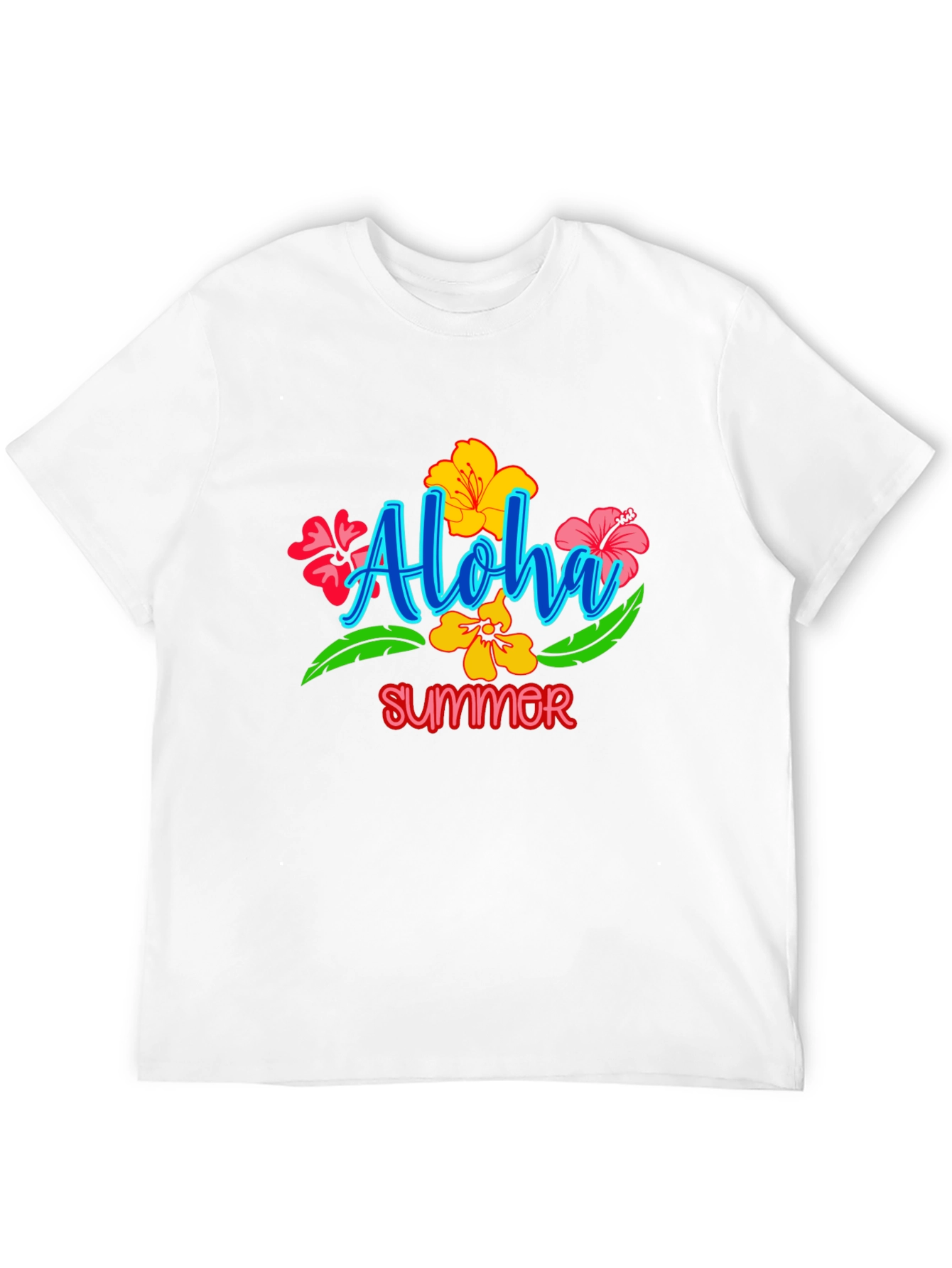 Aloha Summer Graphic Tee - Black