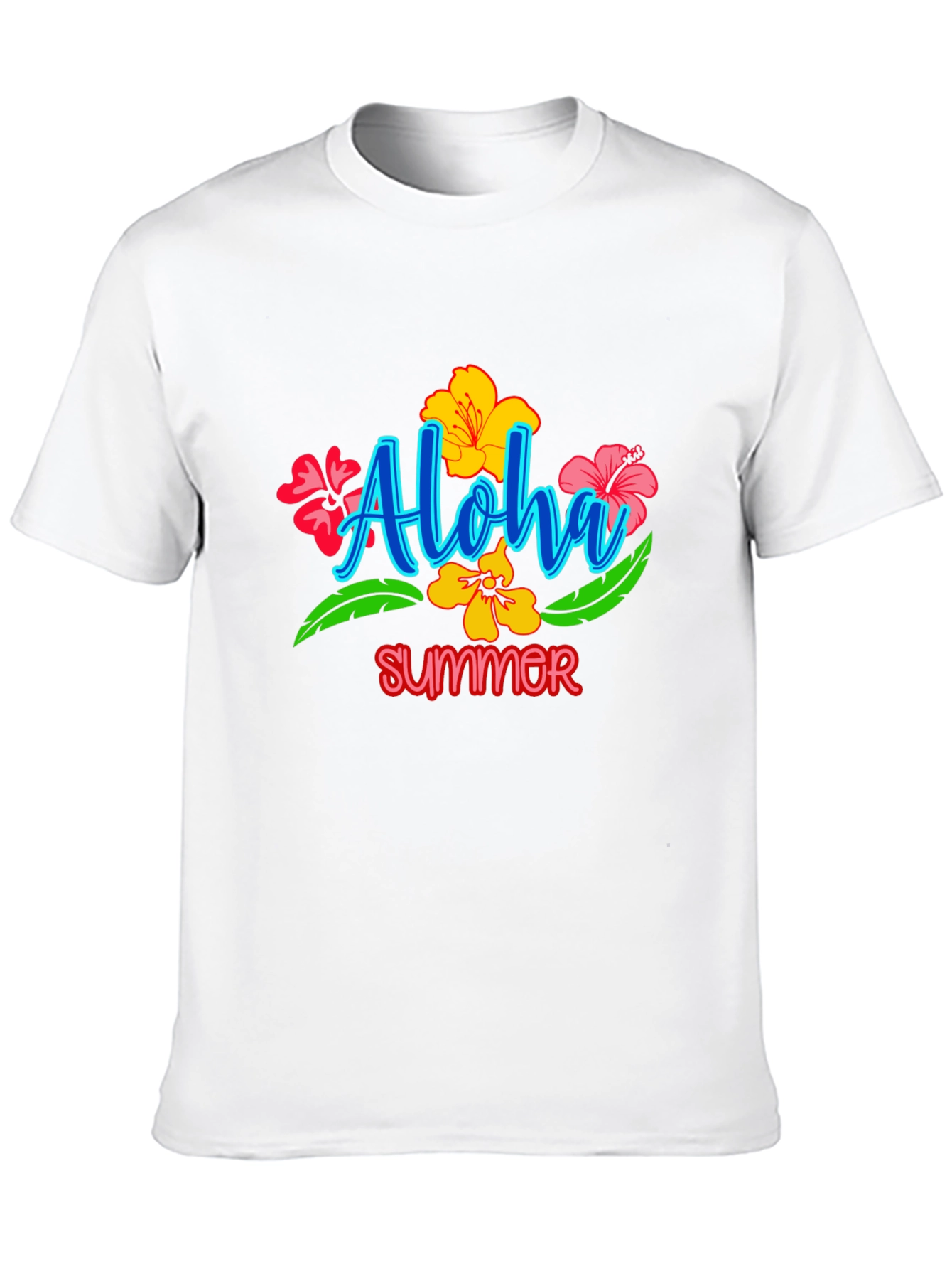 Aloha Summer Graphic Tee - Black