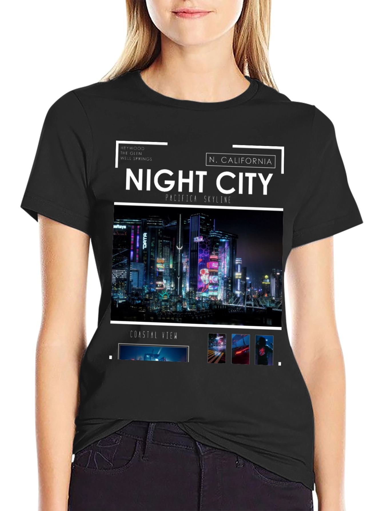 Night City Skyline T-Shirt