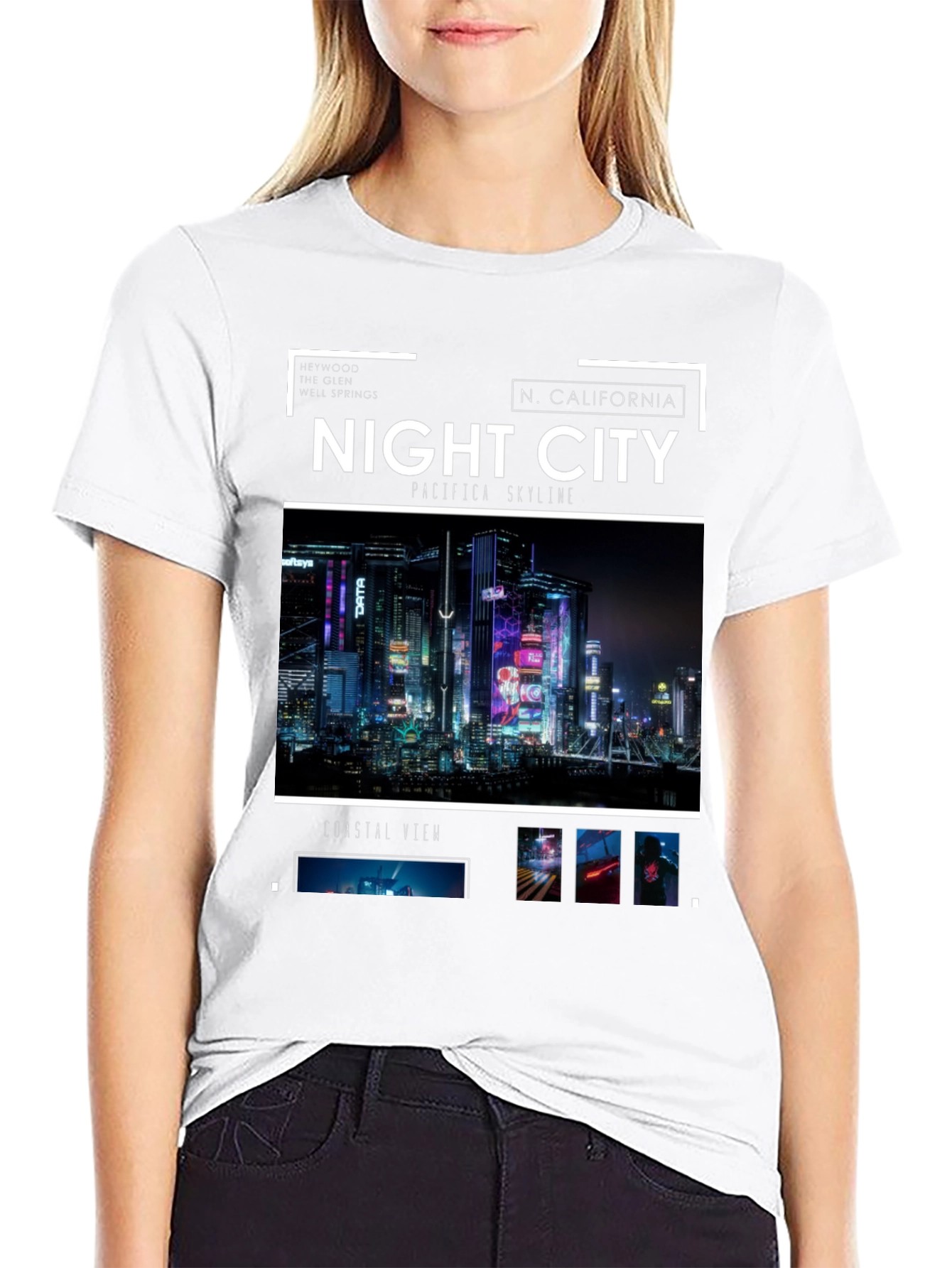 Night City Skyline T-Shirt